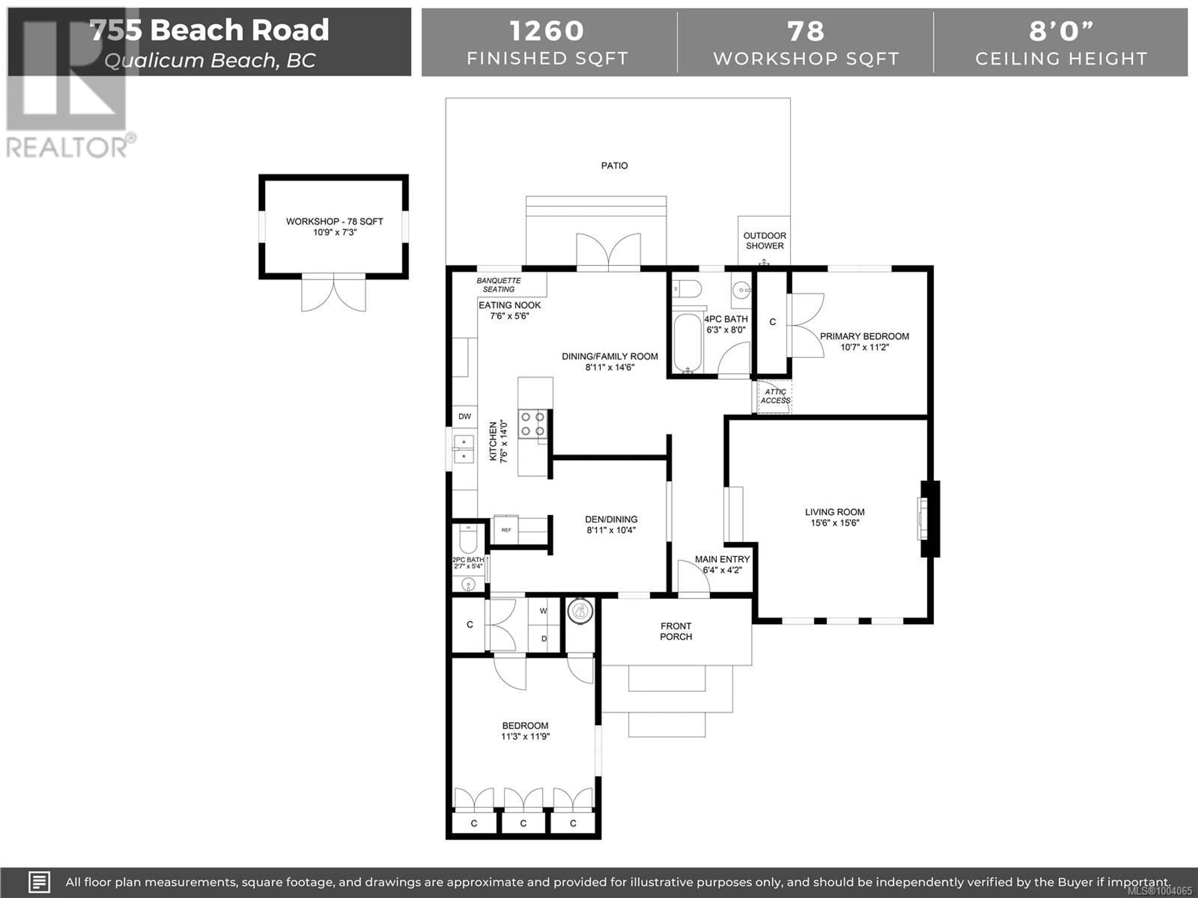 Floor plan for 755 BEACH ROAD, Qualicum Beach British Columbia V9K1S3