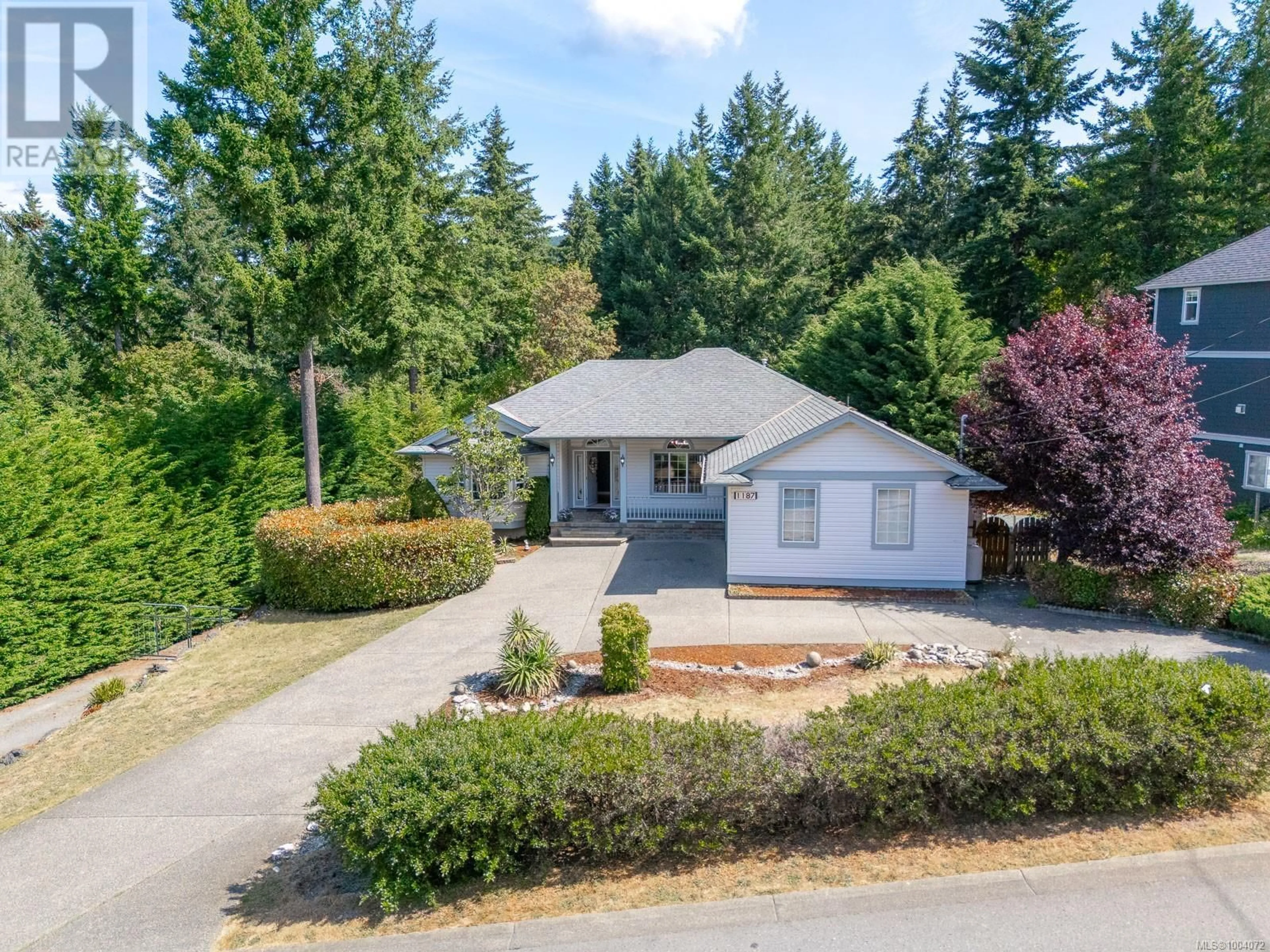 A pic from outside/outdoor area/front of a property/back of a property/a pic from drone, street for 1187 OSPREY DRIVE, Duncan British Columbia V9L3S3