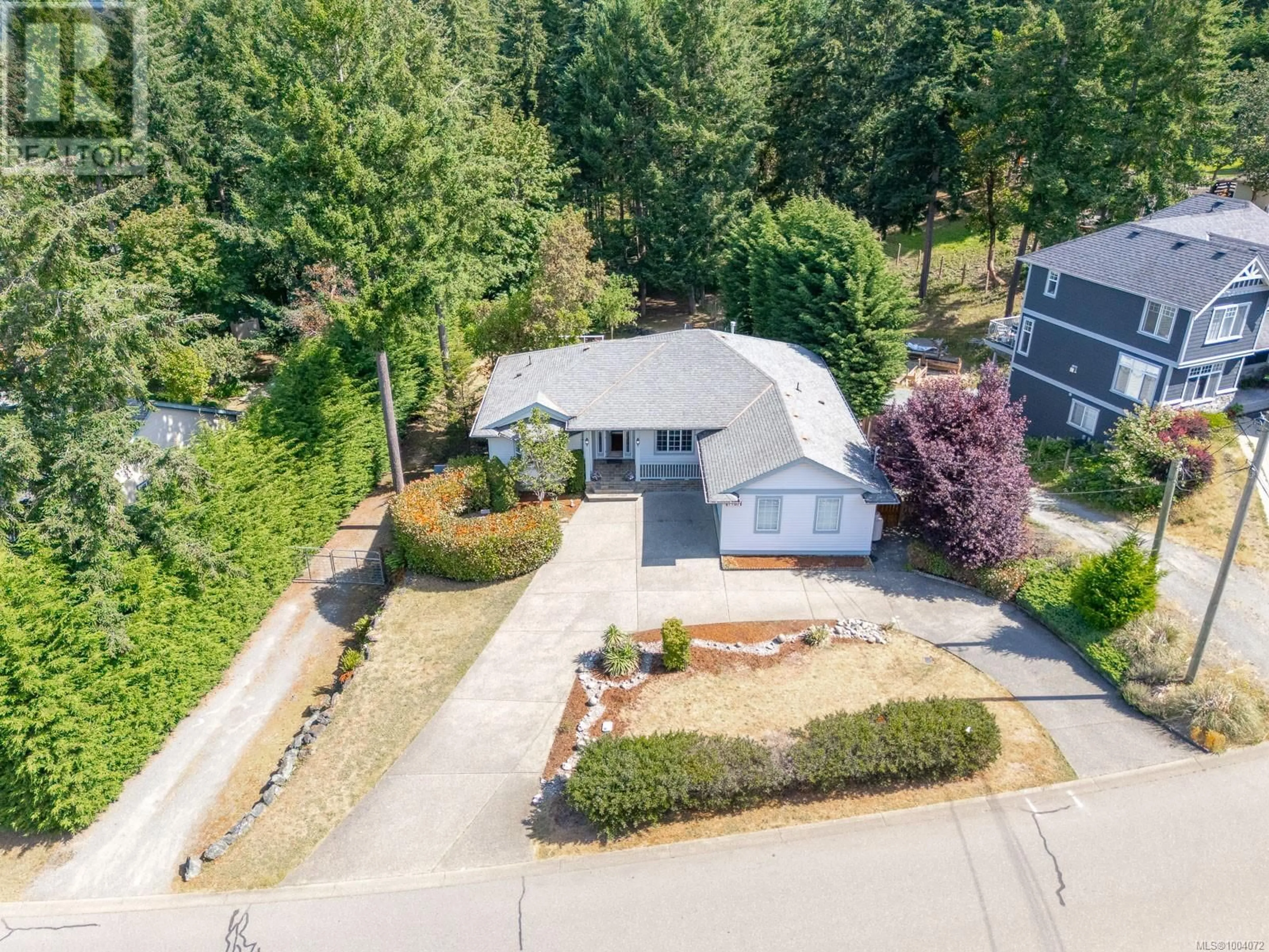 A pic from outside/outdoor area/front of a property/back of a property/a pic from drone, street for 1187 OSPREY DRIVE, Duncan British Columbia V9L3S3