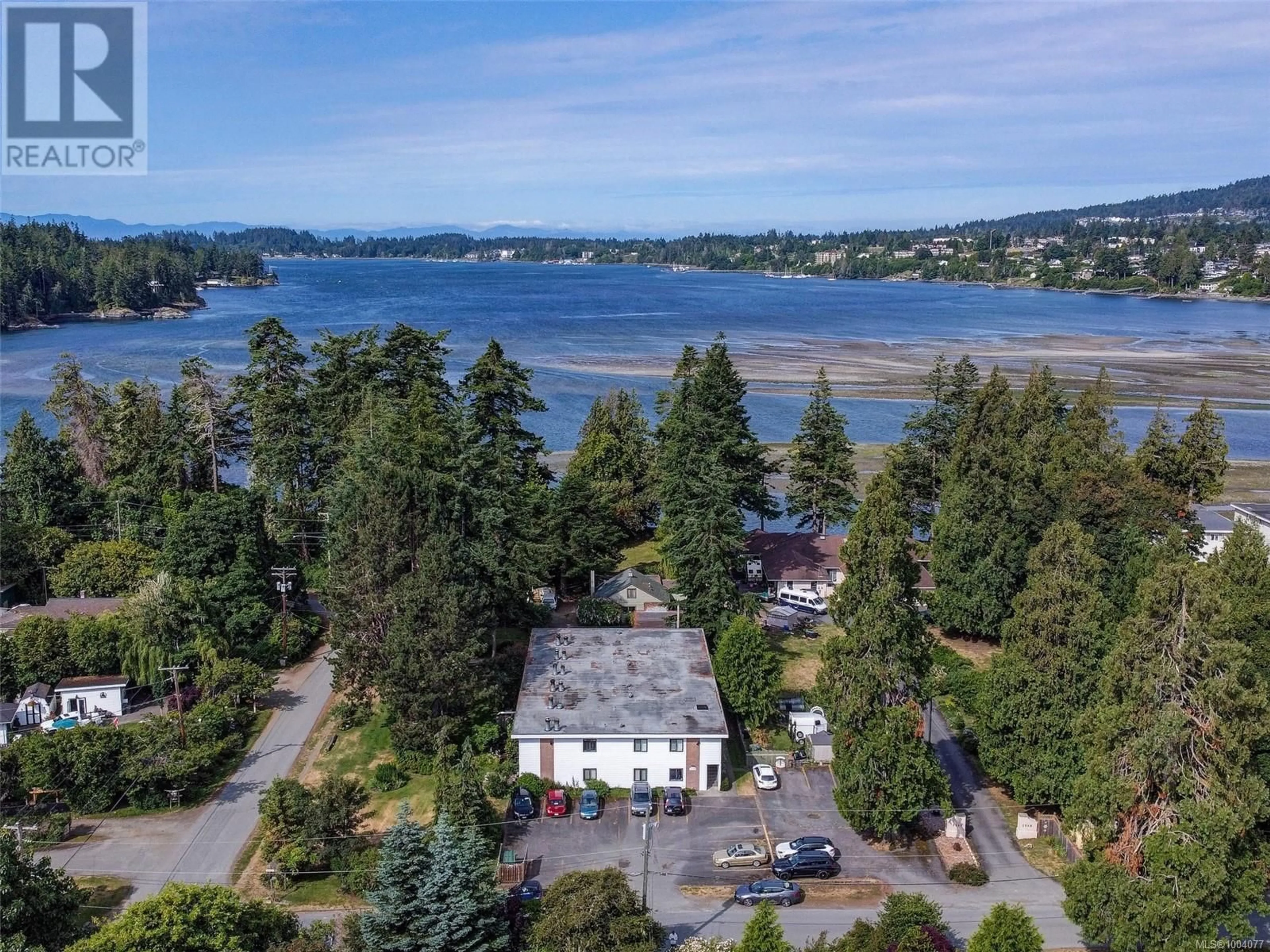 A pic from outside/outdoor area/front of a property/back of a property/a pic from drone, water/lake/river/ocean view for 2 - 1956 GLENIDLE ROAD, Sooke British Columbia V9Z0B2