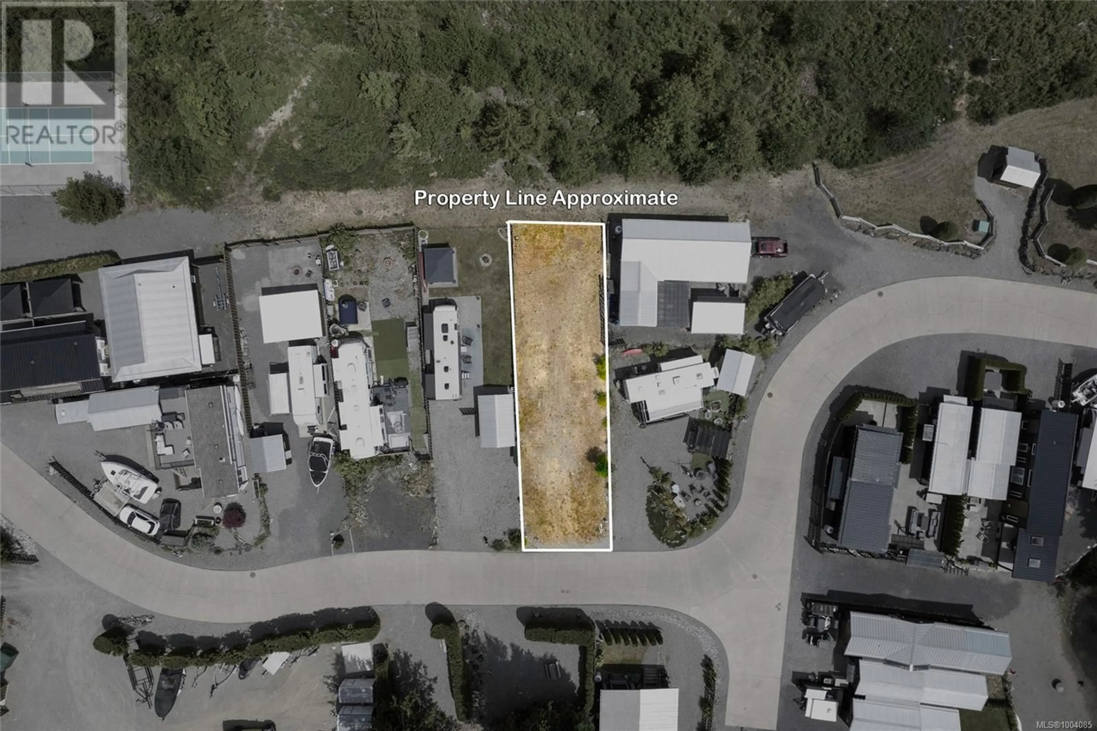 A pic from outside/outdoor area/front of a property/back of a property/a pic from drone, street for 35 - 10750 CENTRAL LAKE ROAD, Port Alberni British Columbia V9Y8Z2