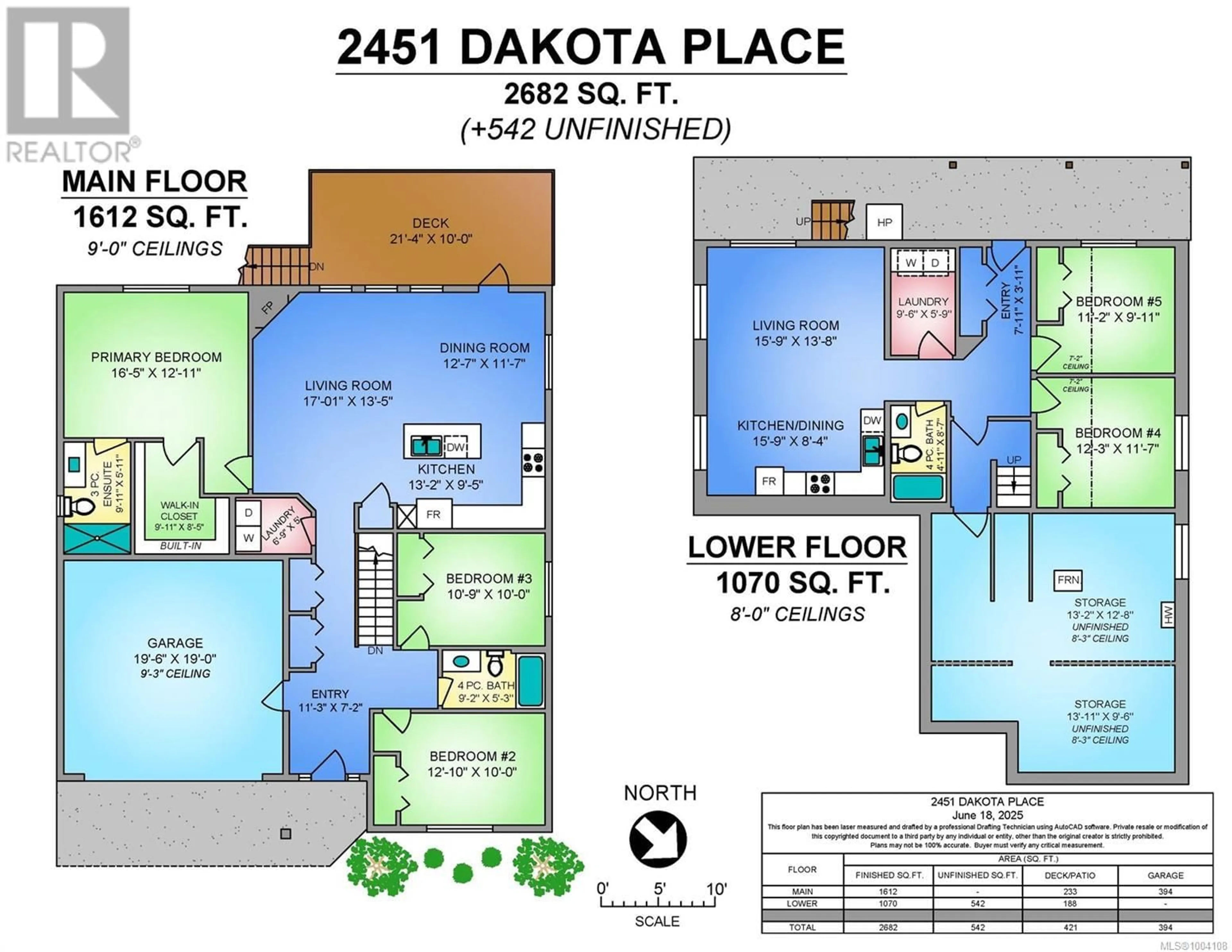 Floor plan for 2451 DAKOTA PLACE, Comox British Columbia V9M0B9