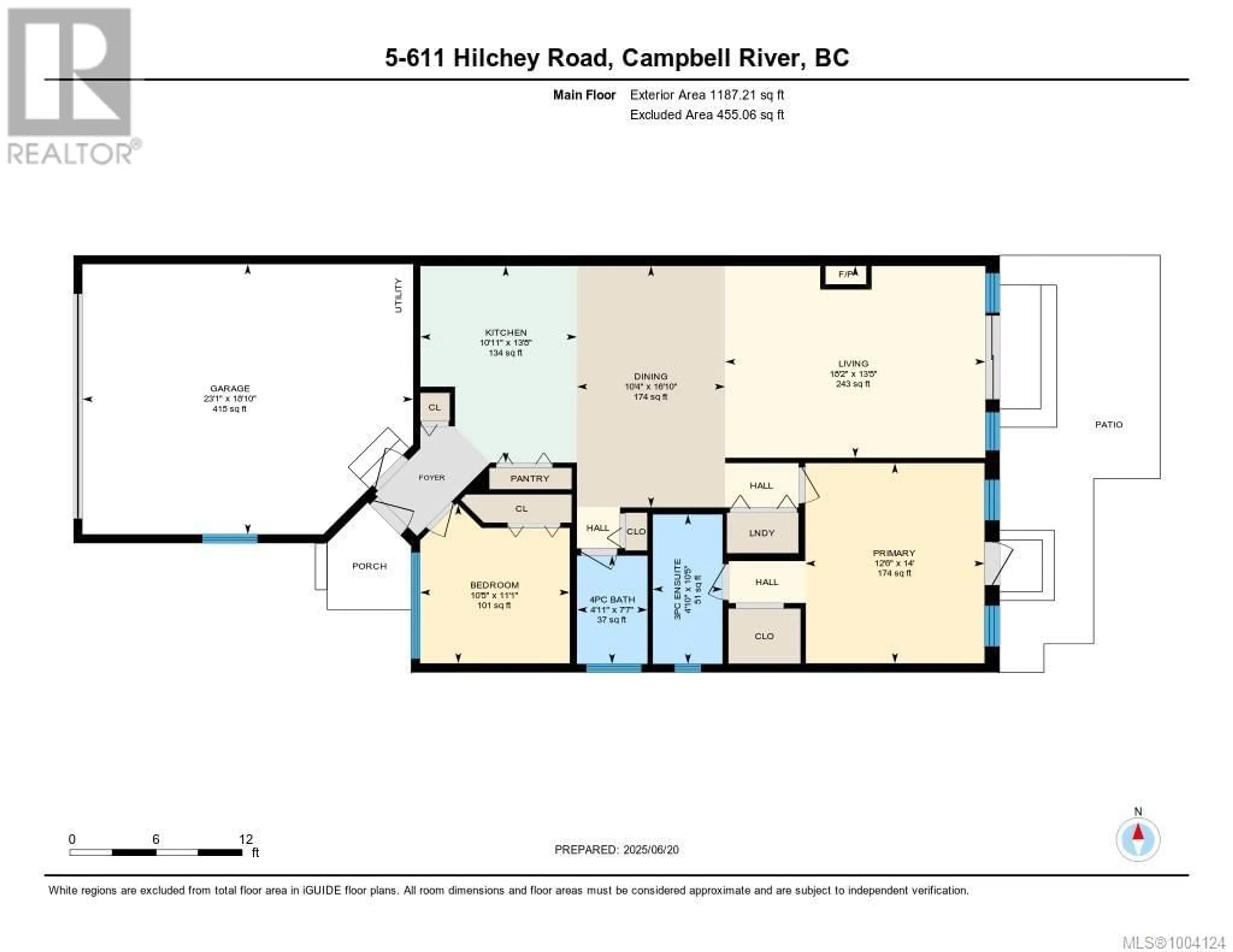 Floor plan for 5 - 611 HILCHEY ROAD, Campbell River British Columbia V9W0A2
