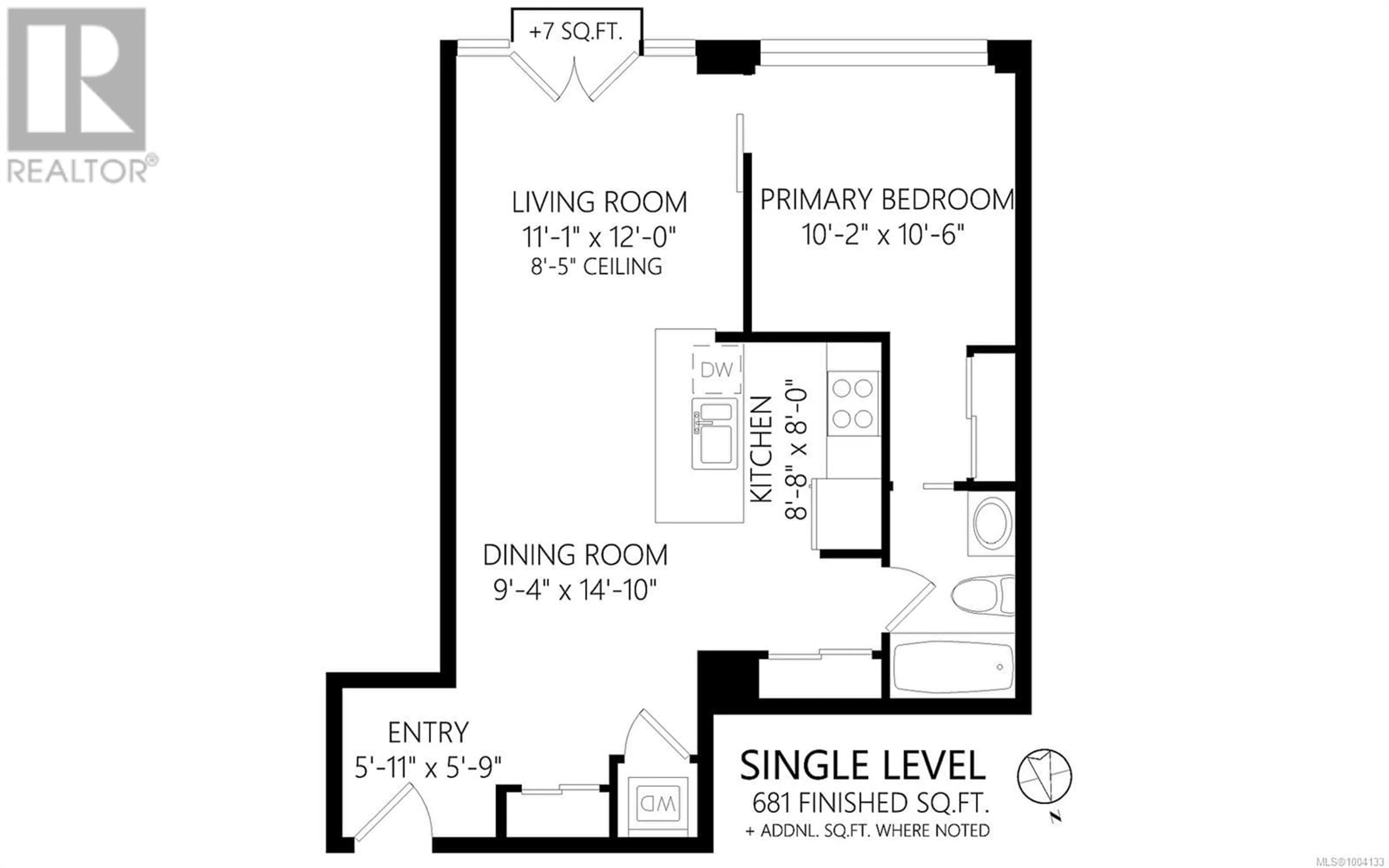 Floor plan for 204 - 760 JOHNSON STREET, Victoria British Columbia V8W0A4