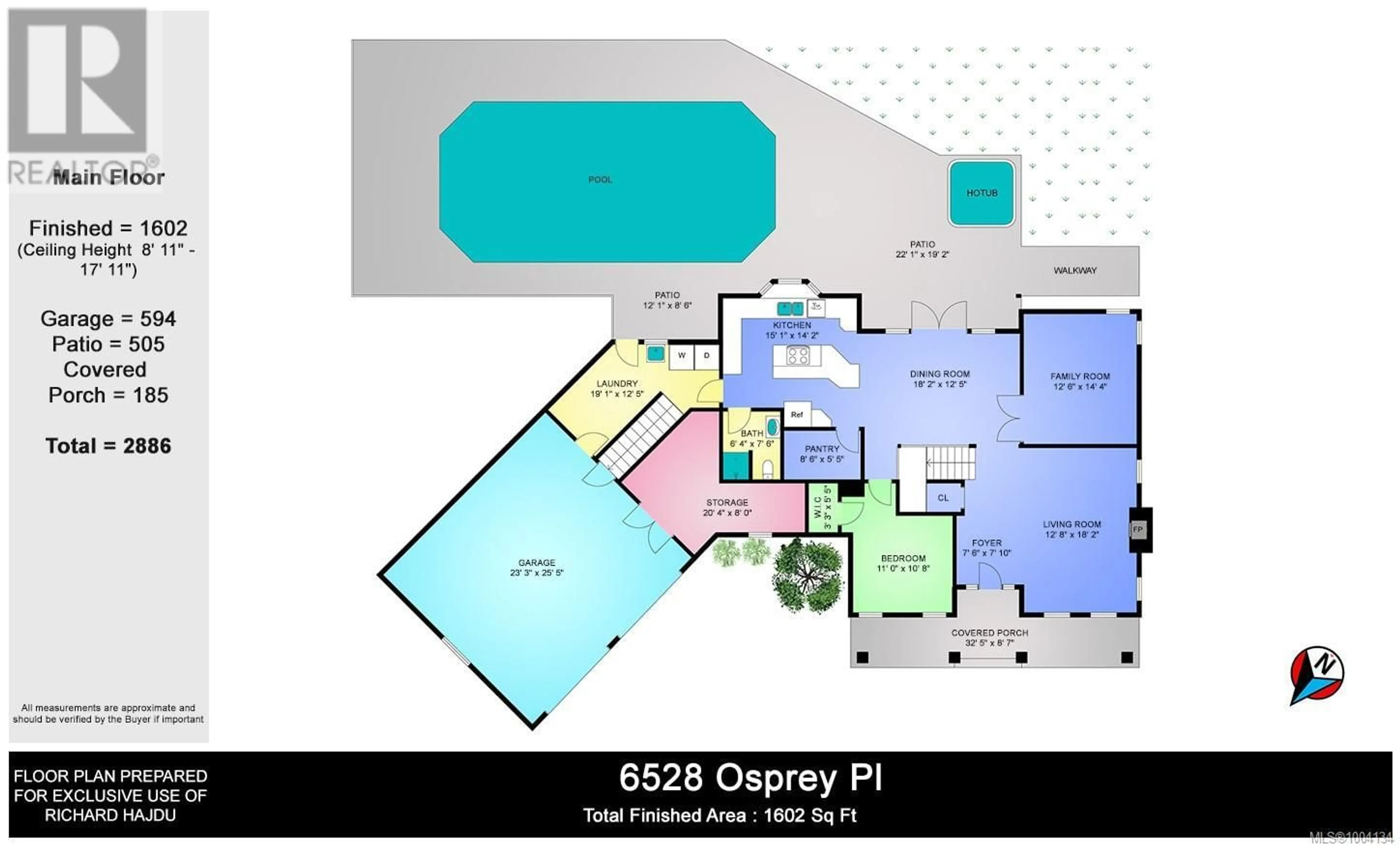 Floor plan for 6528 OSPREY PLACE, Duncan British Columbia V9L5S3
