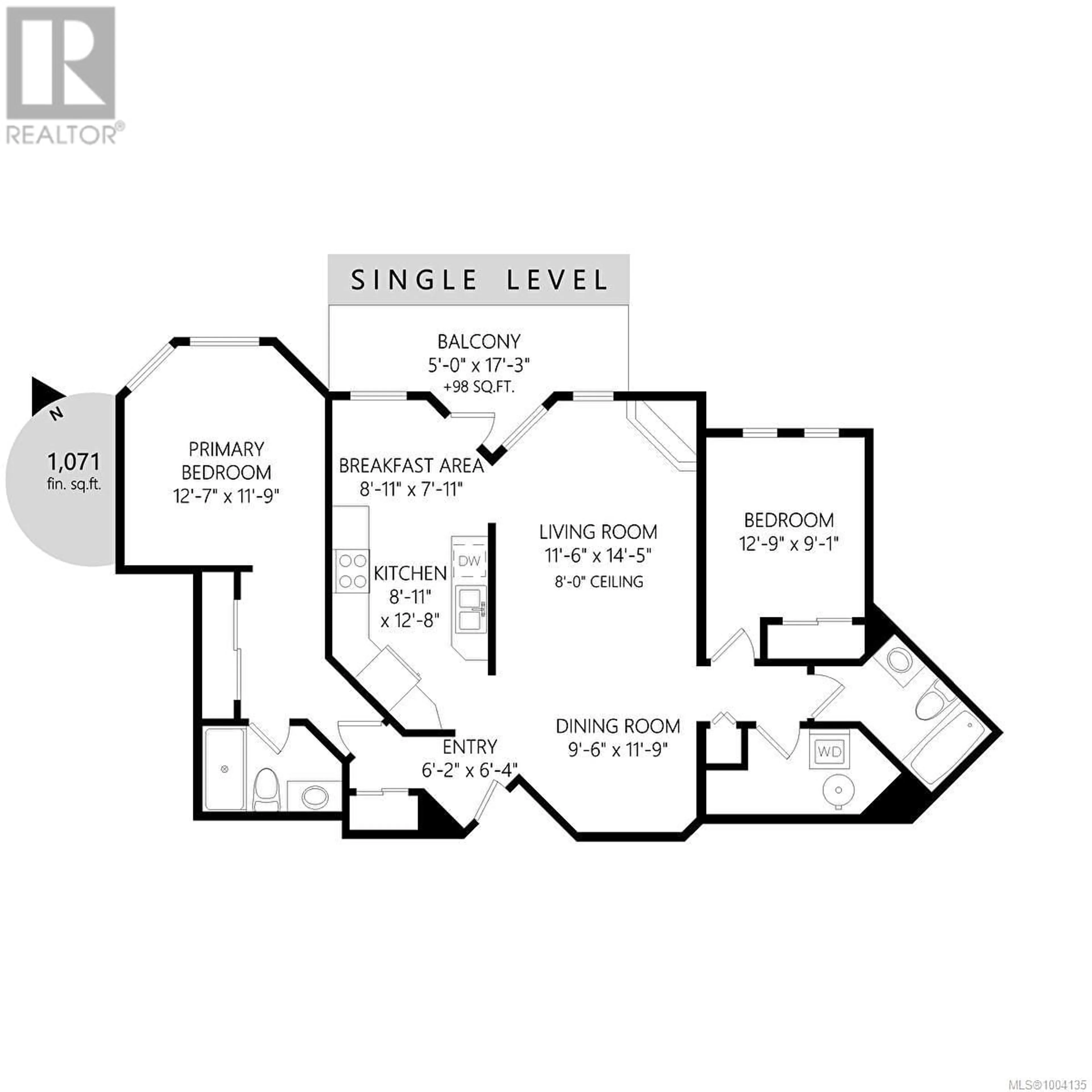 Floor plan for 311 - 490 MARSETT PLACE, Saanich British Columbia V8Z7J2