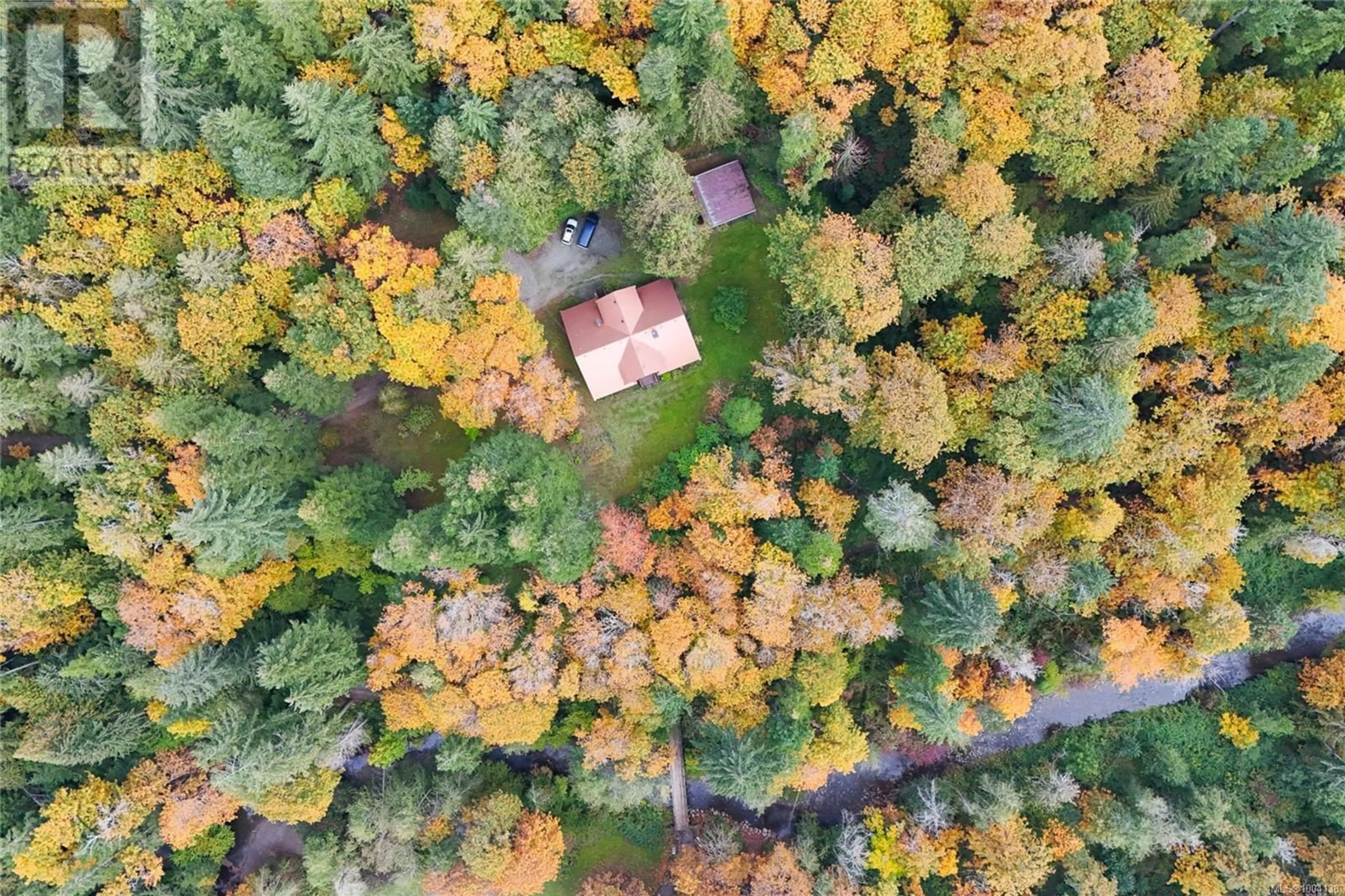 A pic from outside/outdoor area/front of a property/back of a property/a pic from drone, forest/trees view for 4690 COMPTON ROAD EAST, Port Alberni British Columbia V9Y7M5
