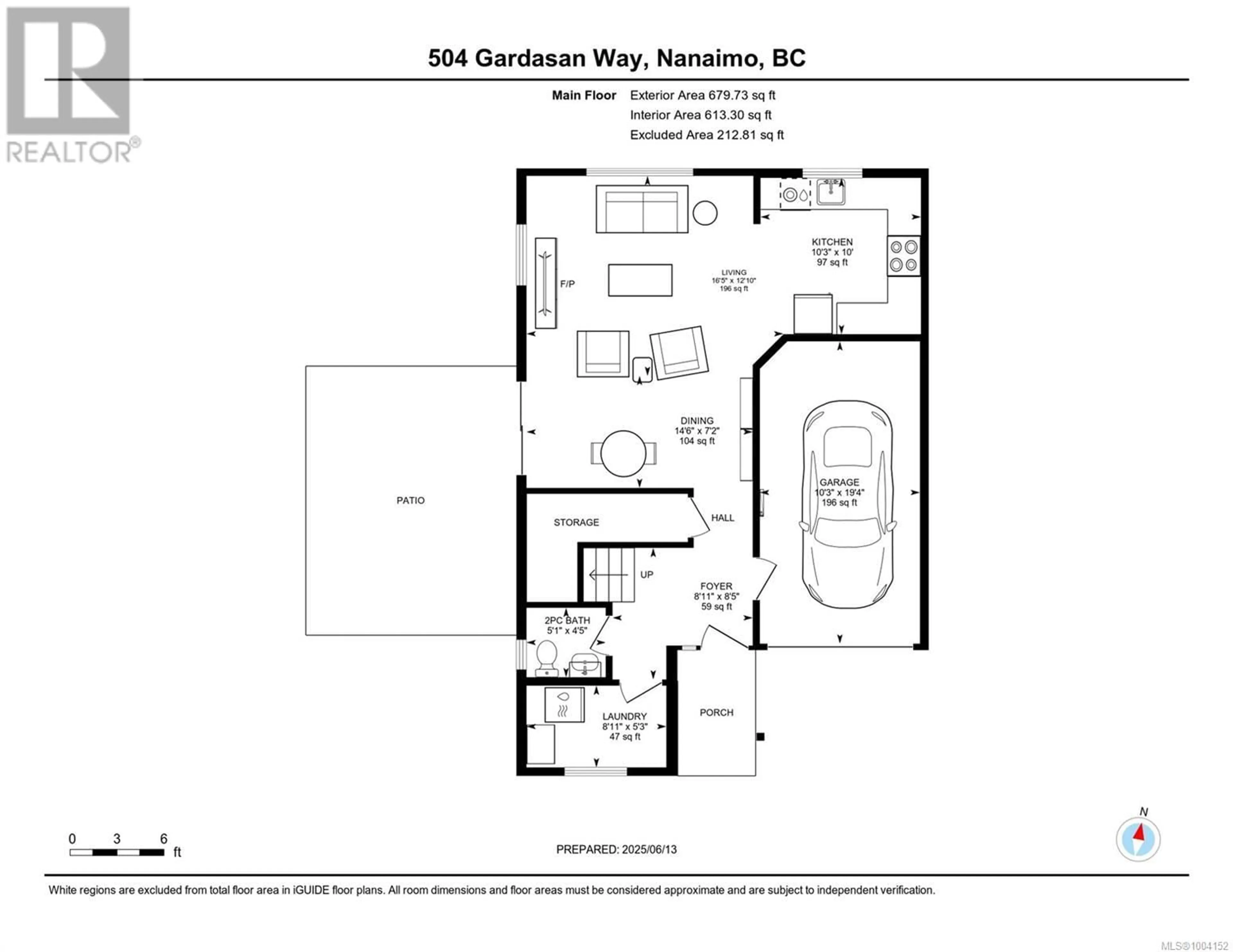 Floor plan for 504 GARDASAN WAY, Nanaimo British Columbia V9R6K8