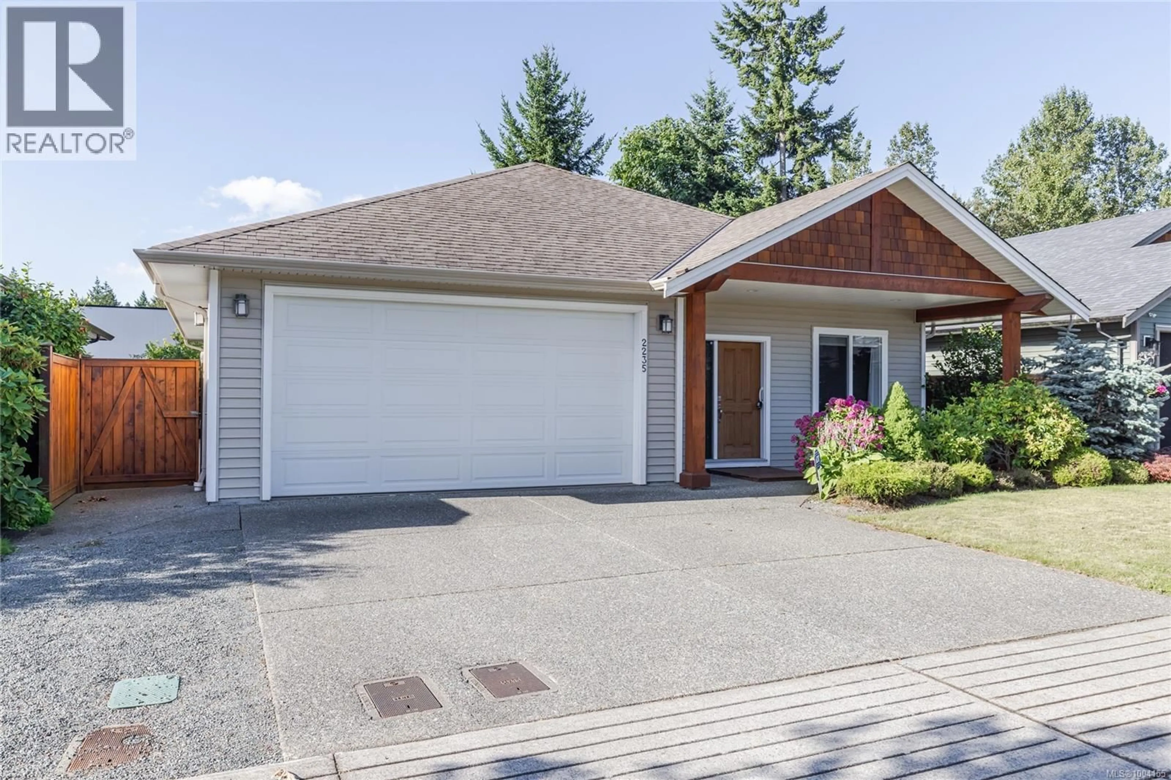 Home with vinyl exterior material, street for 2235 BOURBON ROAD, Nanaimo British Columbia V9S0B8