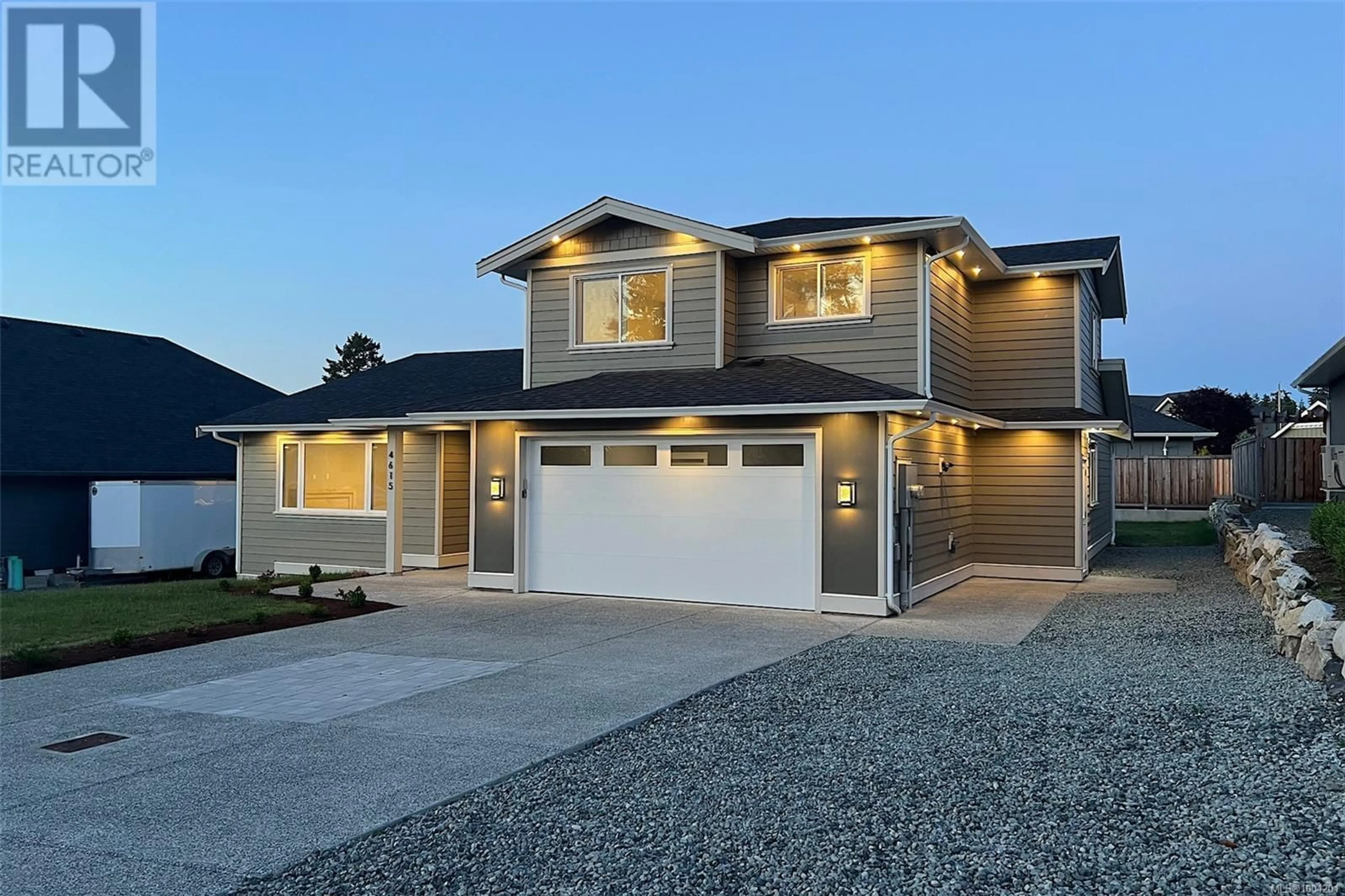 Home with vinyl exterior material, street for 4615 GALDWELL ROAD, Cowichan Bay British Columbia V0R1N1