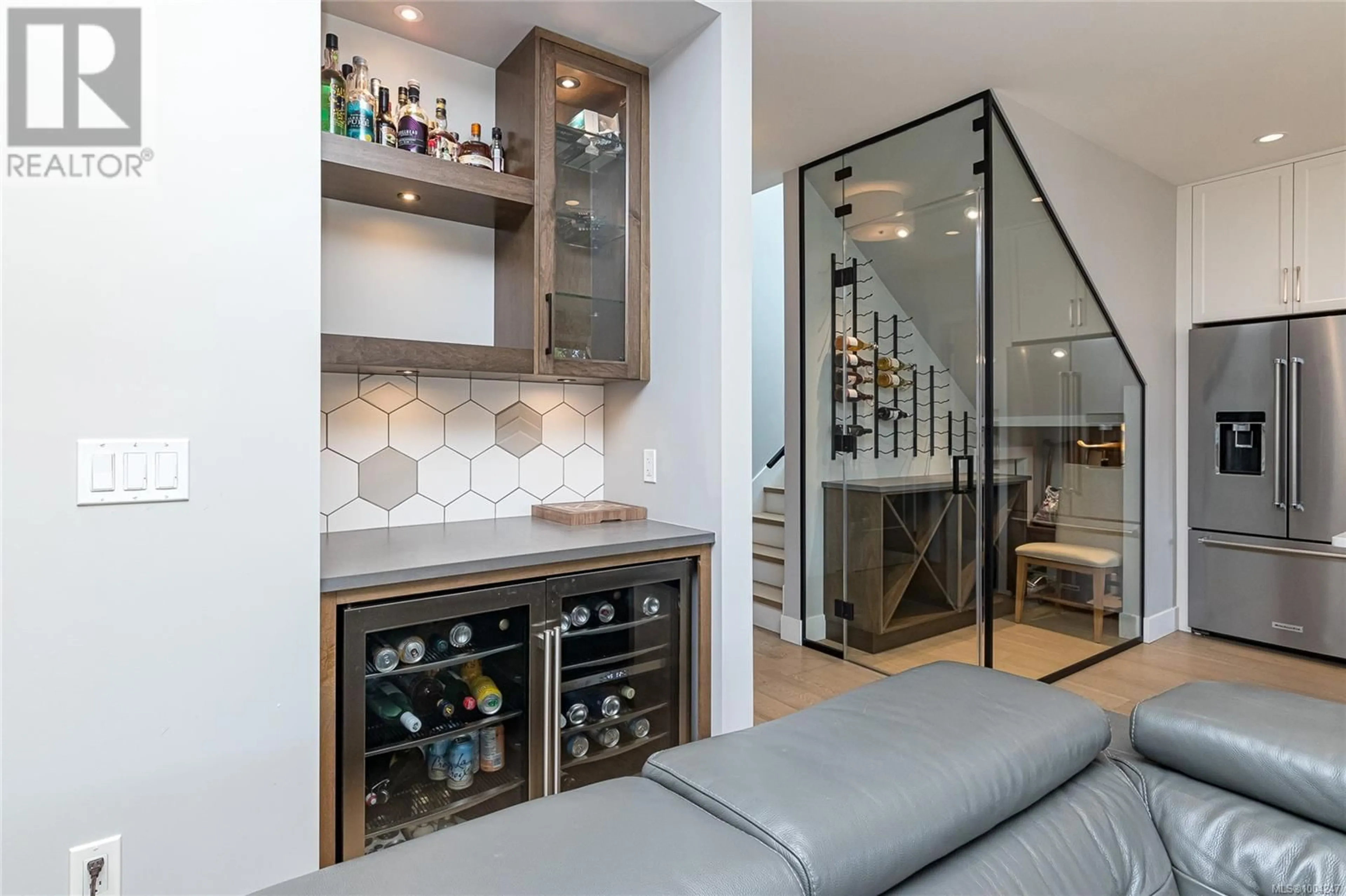 Contemporary kitchen, ceramic/tile floor for 1647 KENMORE ROAD, Saanich British Columbia V8N4M8