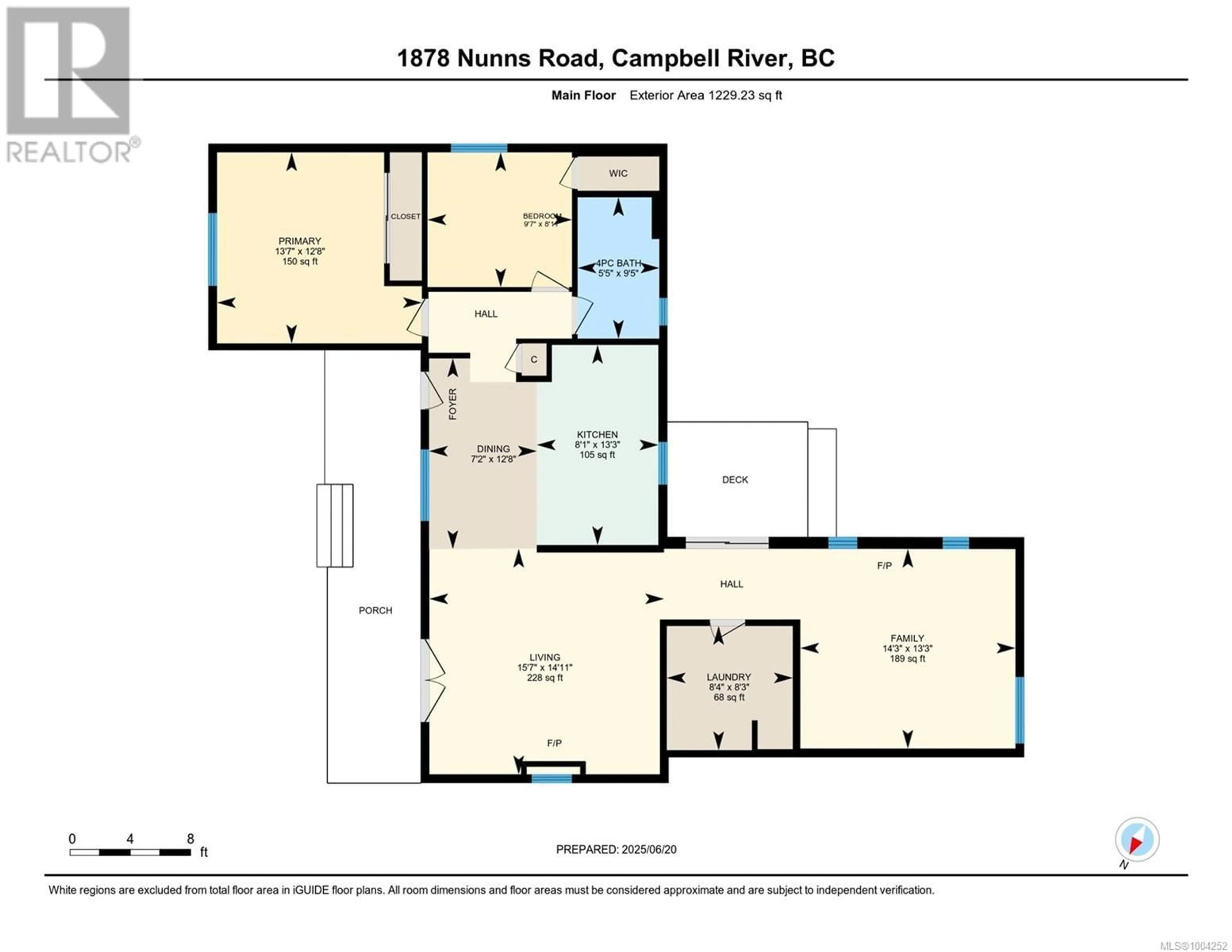 Floor plan for 1878 NUNNS ROAD, Campbell River British Columbia V9W1G9