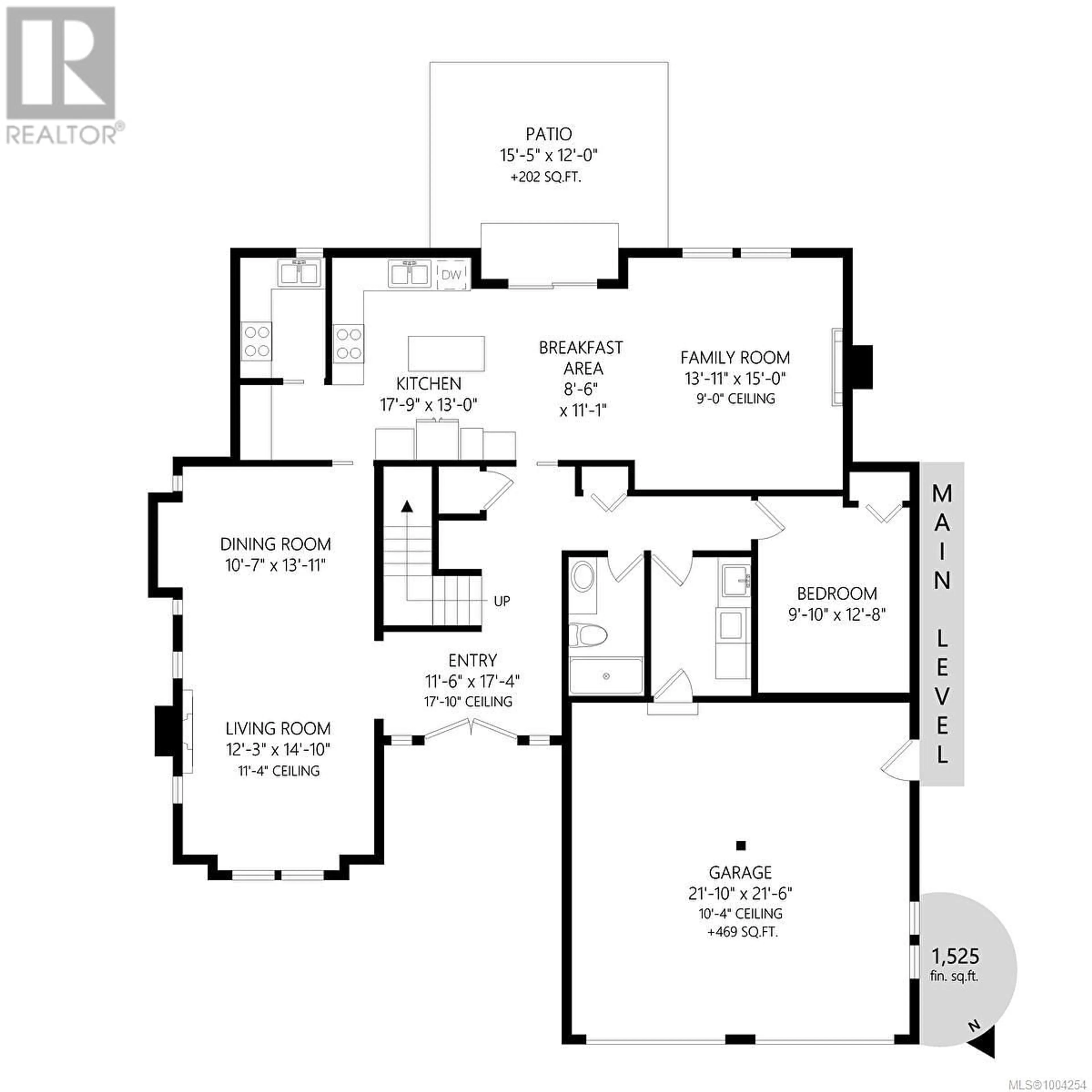 Floor plan for 1734 MAMICH CIRCLE, Saanich British Columbia V8N6N1