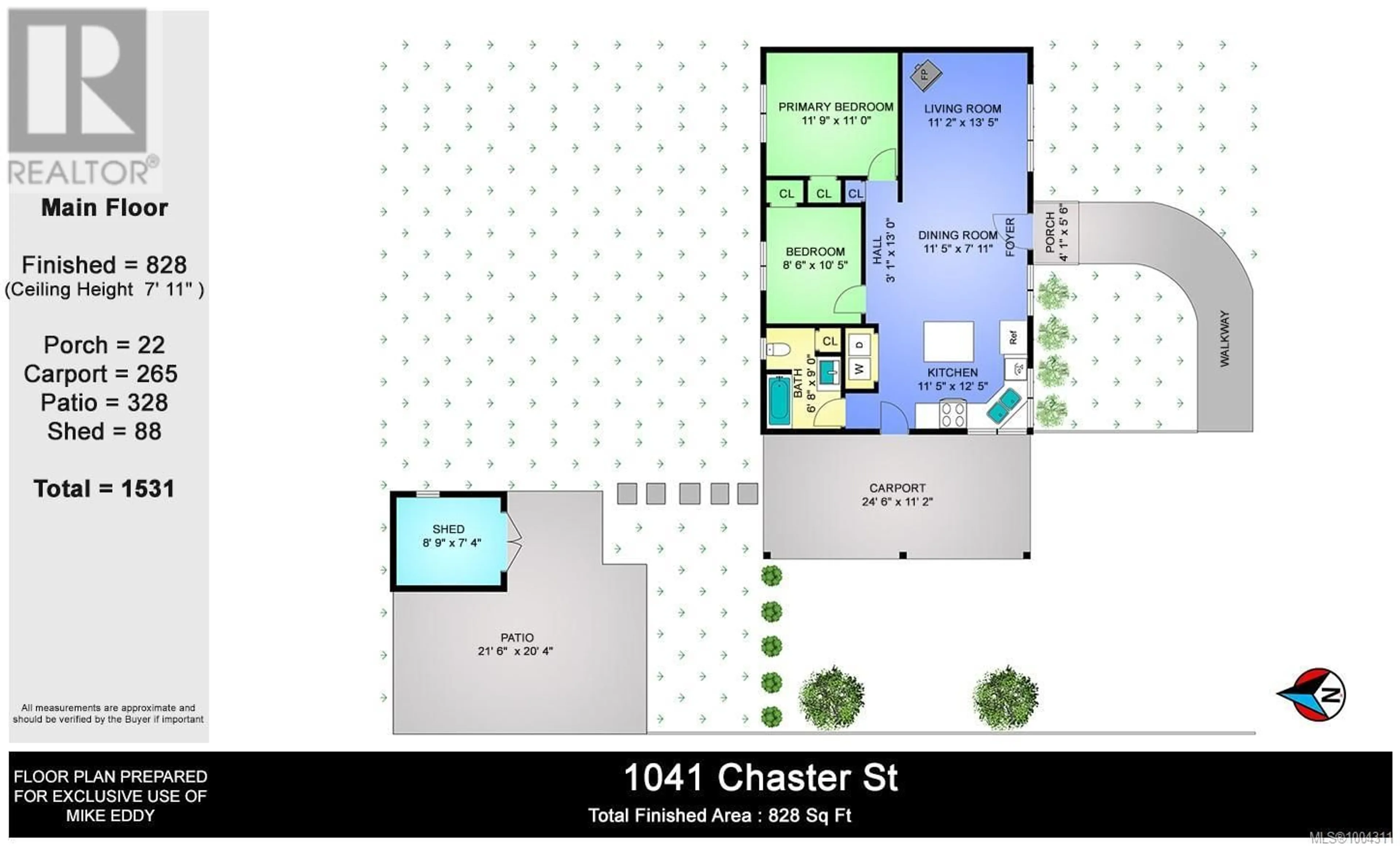 Floor plan for 1041 CHASTER STREET, Duncan British Columbia V9L2K8