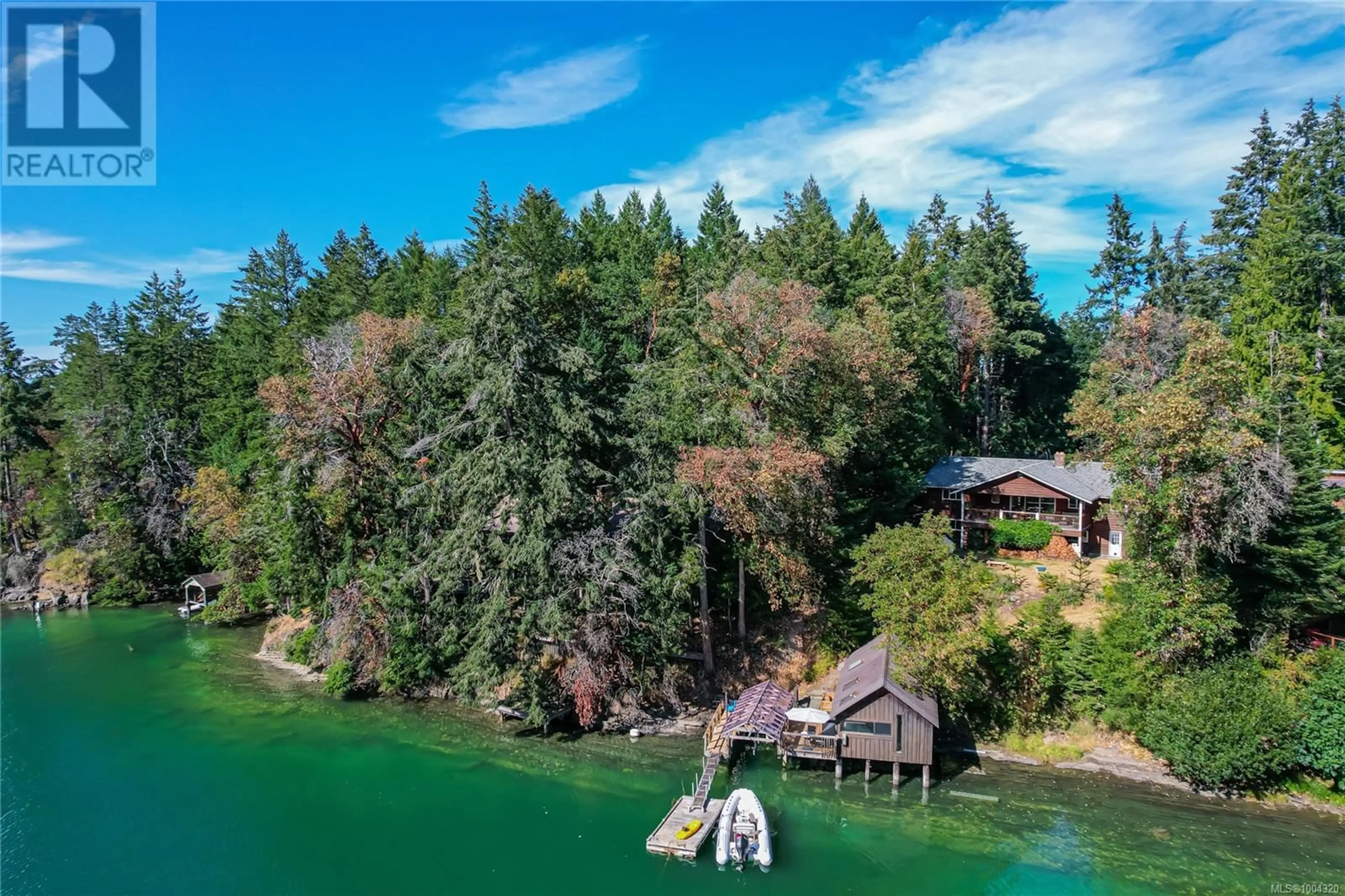 A pic from outside/outdoor area/front of a property/back of a property/a pic from drone, water/lake/river/ocean view for 2990 SOUTHEY POINT ROAD, Salt Spring British Columbia V8K1A1