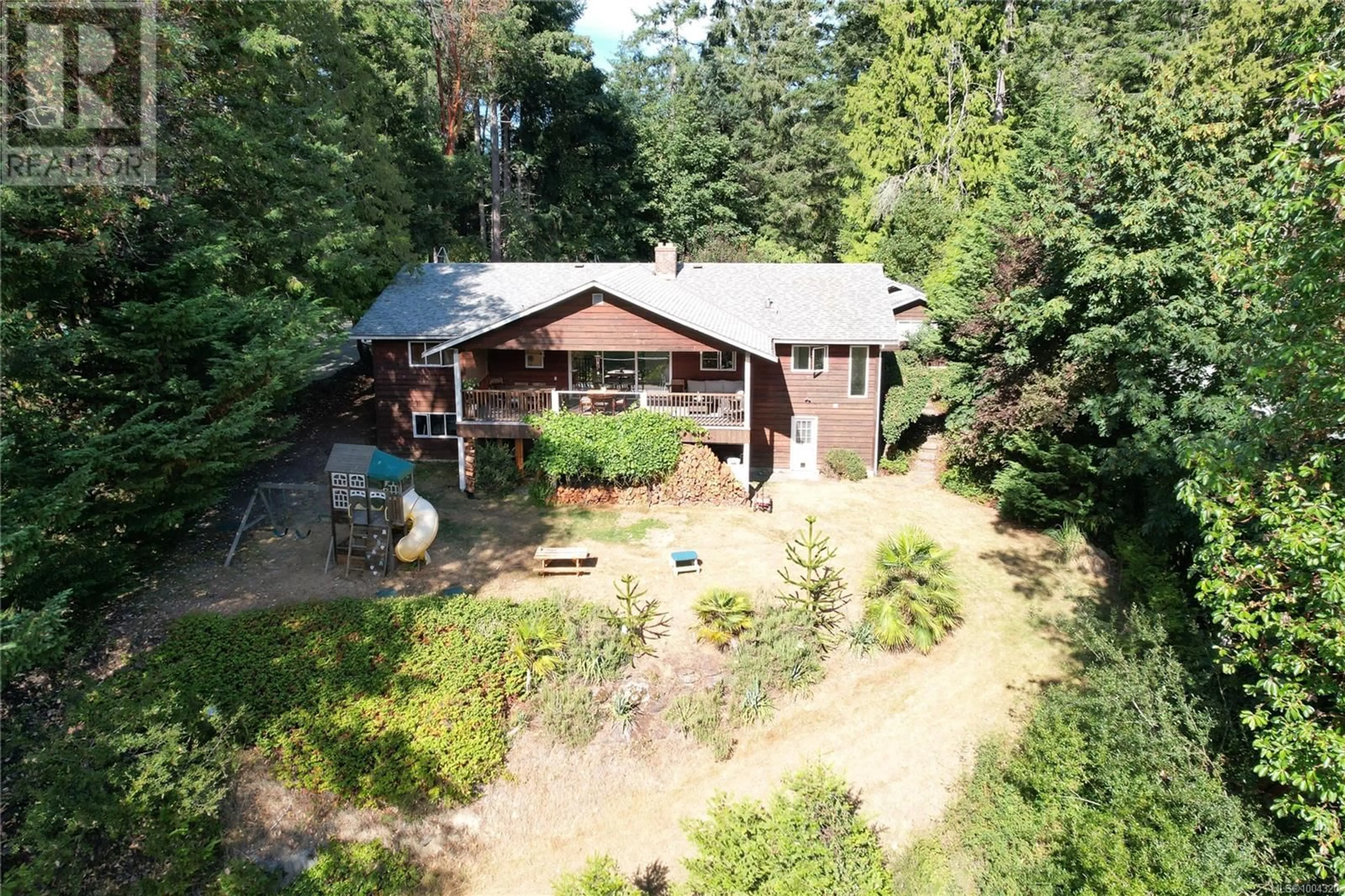 A pic from outside/outdoor area/front of a property/back of a property/a pic from drone, forest/trees view for 2990 SOUTHEY POINT ROAD, Salt Spring British Columbia V8K1A1
