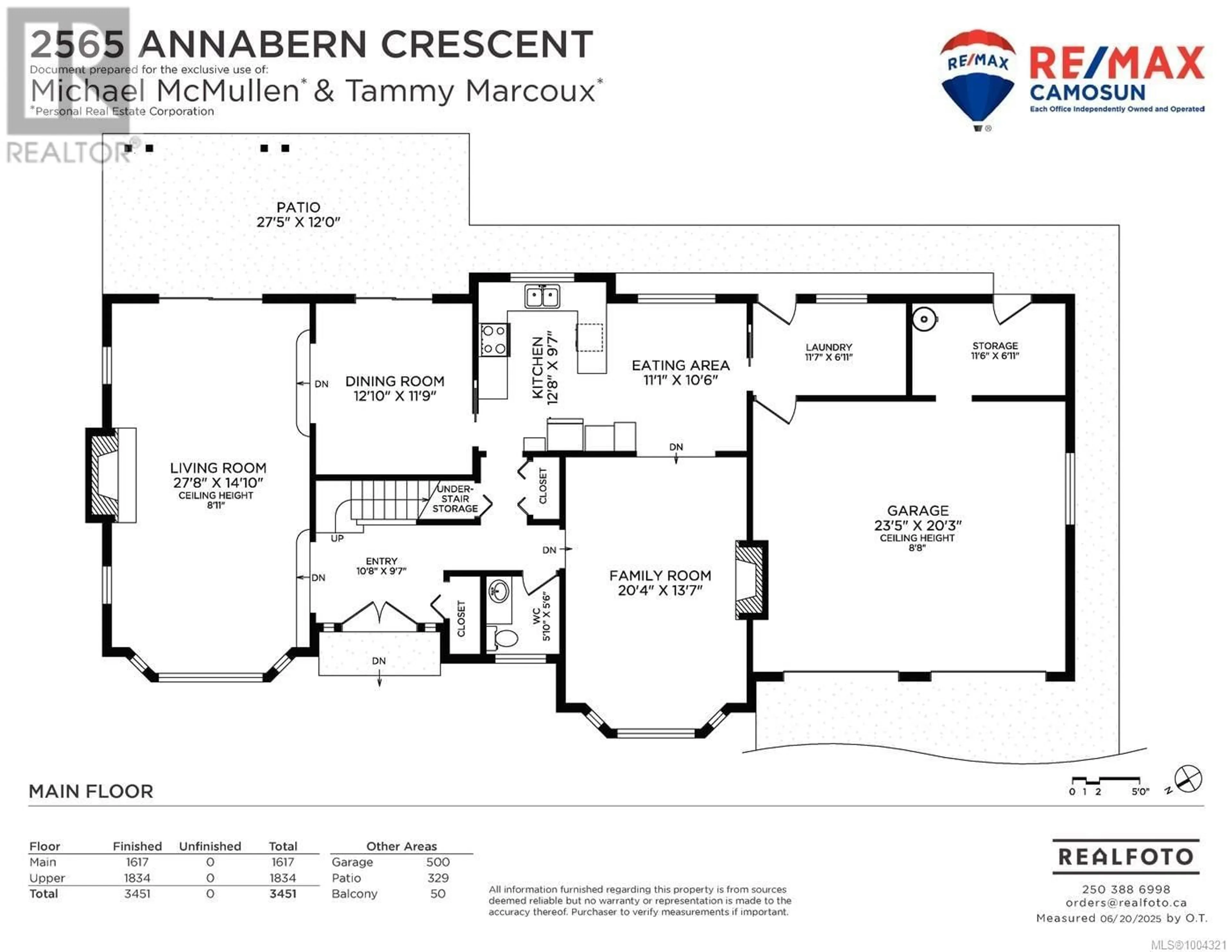 Floor plan for 2565 ANNABERN CRESCENT, Saanich British Columbia V8N5E9