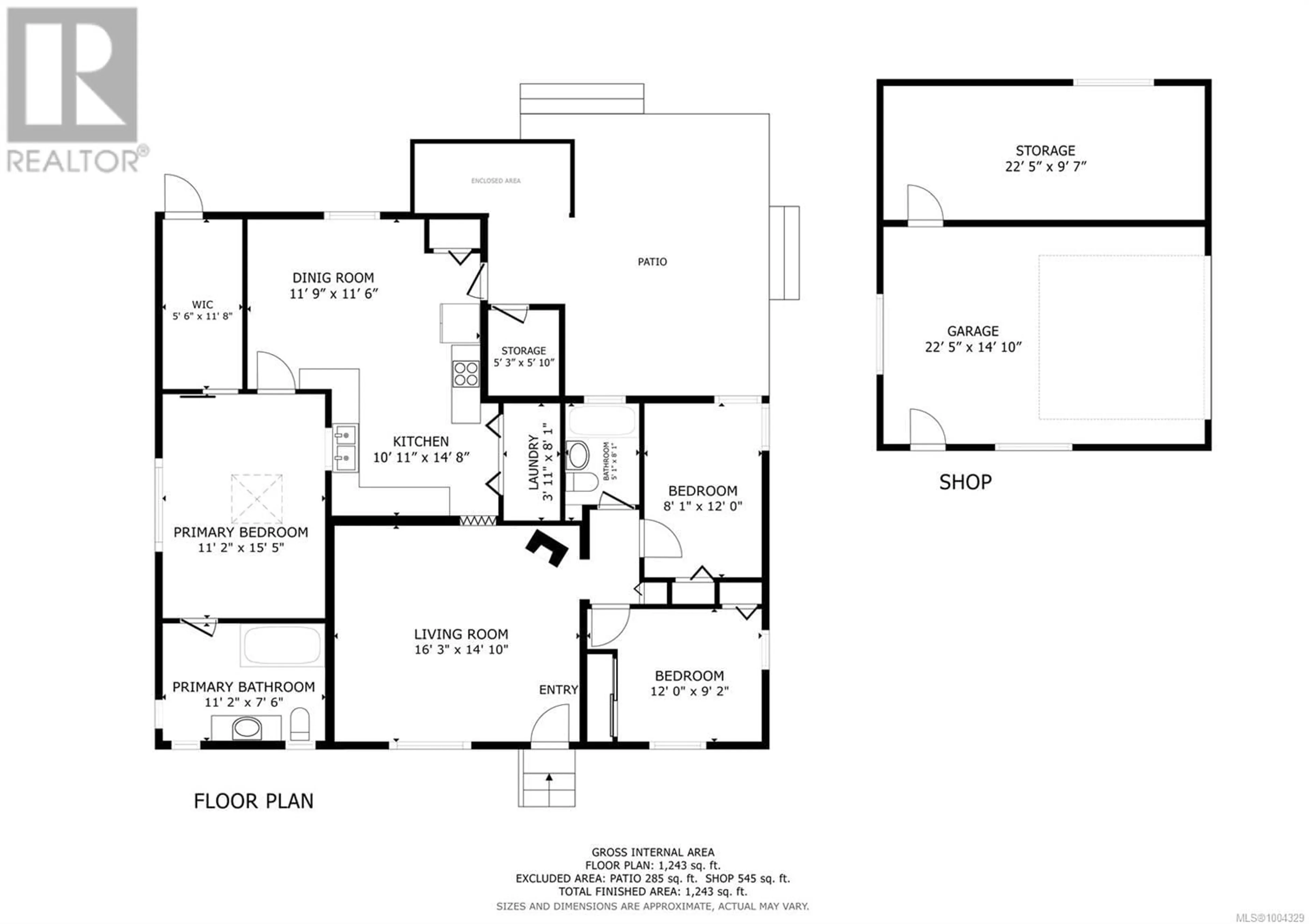 Floor plan for 2742 VARGO ROAD, Campbell River British Columbia V9W4W9