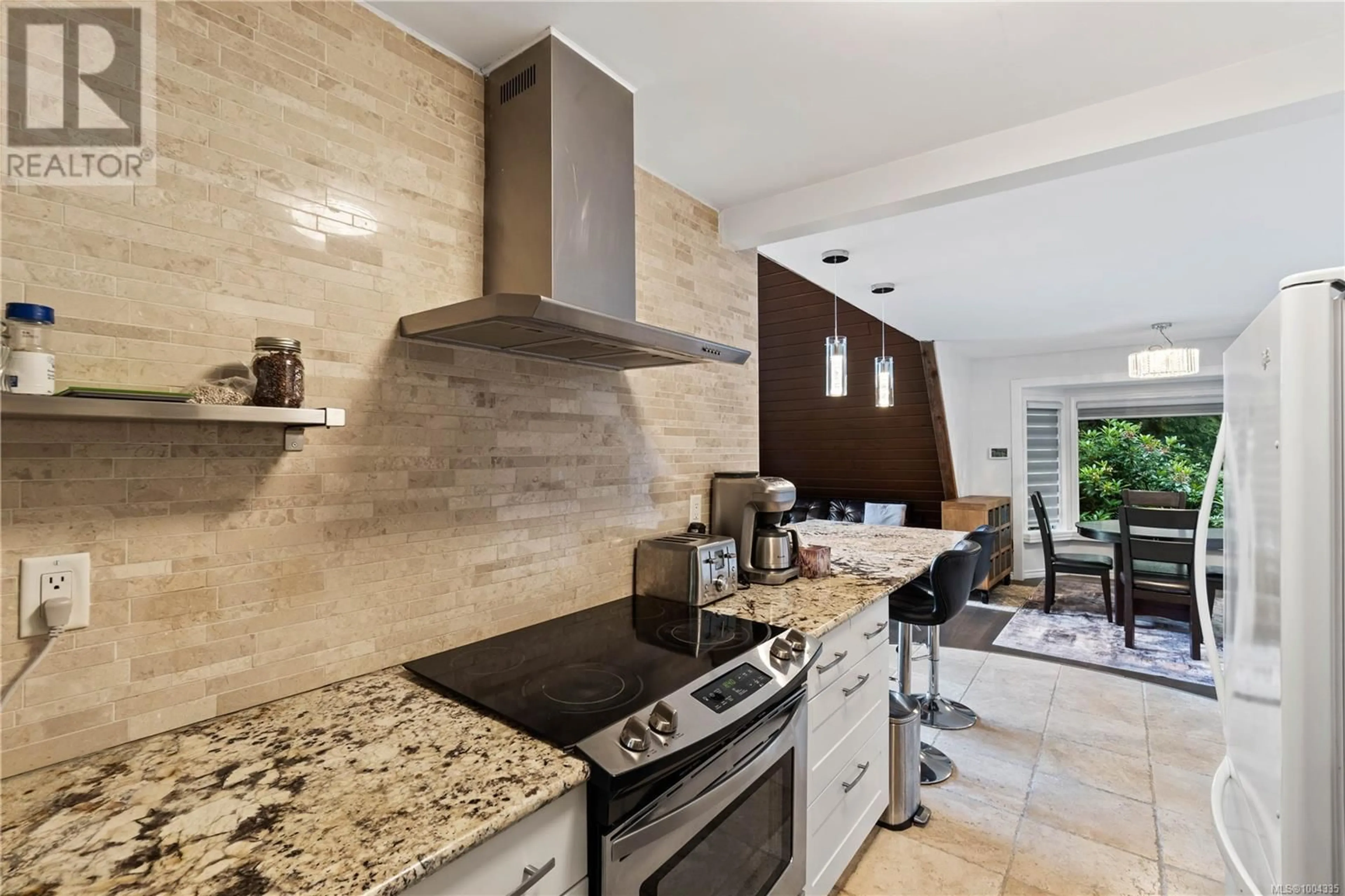 Contemporary kitchen, ceramic/tile floor for 5948 WALDBANK ROAD, Nanaimo British Columbia V9V1C8