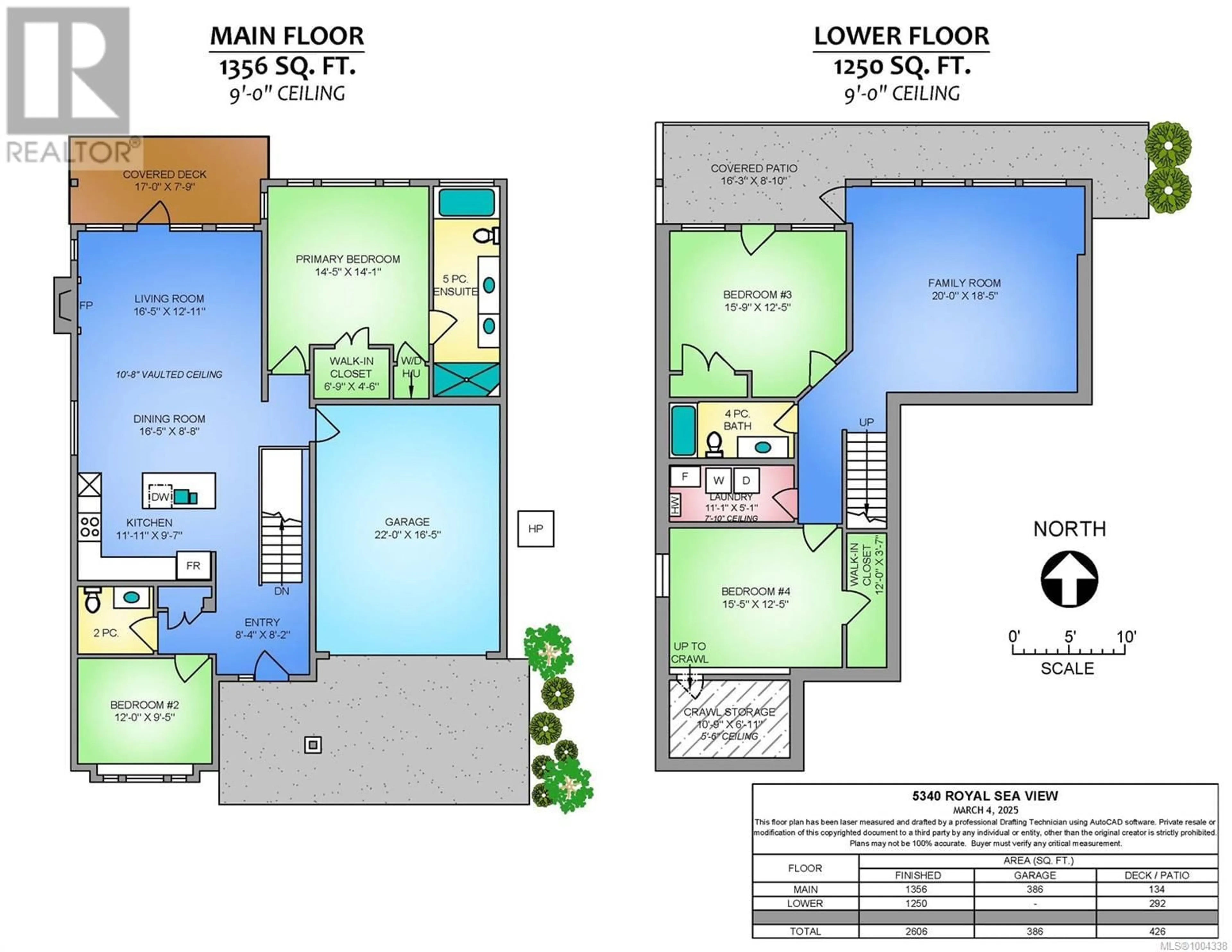 Floor plan for 5340 ROYAL SEA VIEW, Nanaimo British Columbia V9T0B9