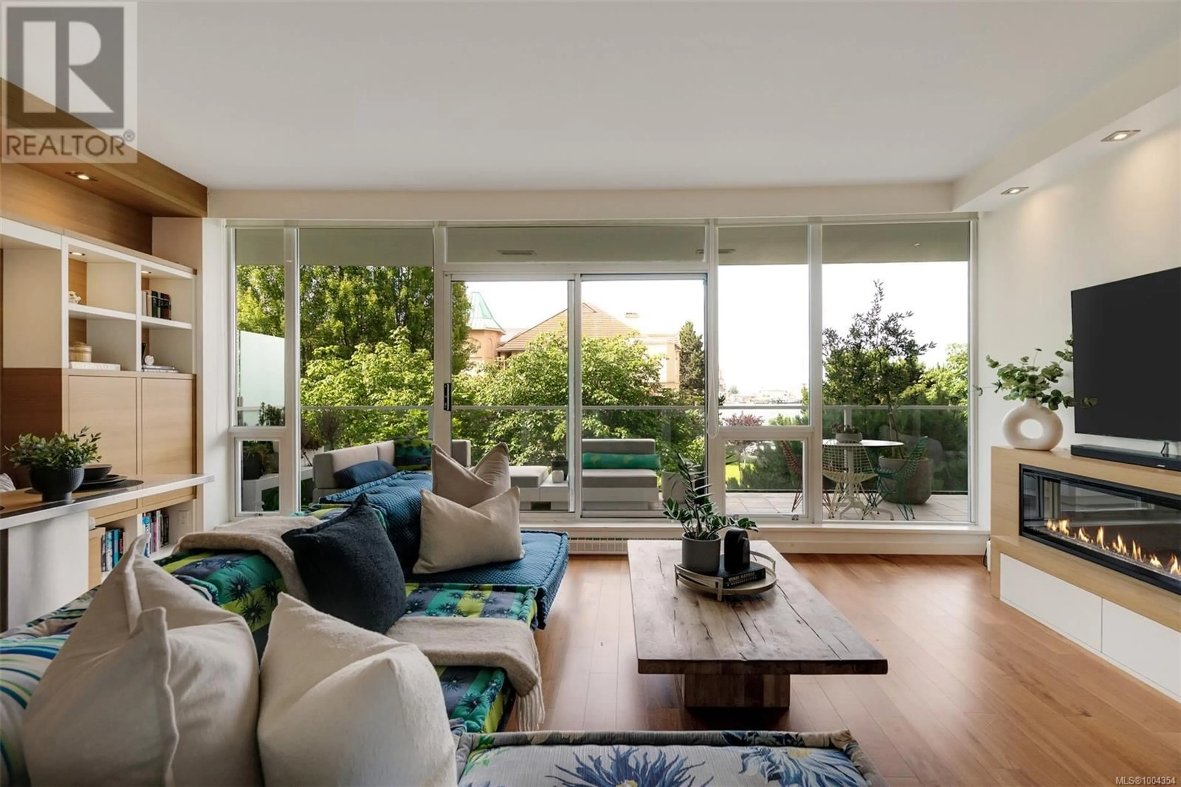 Living room with furniture, unknown for 107 - 68 SONGHEES ROAD, Victoria British Columbia V9A0A3