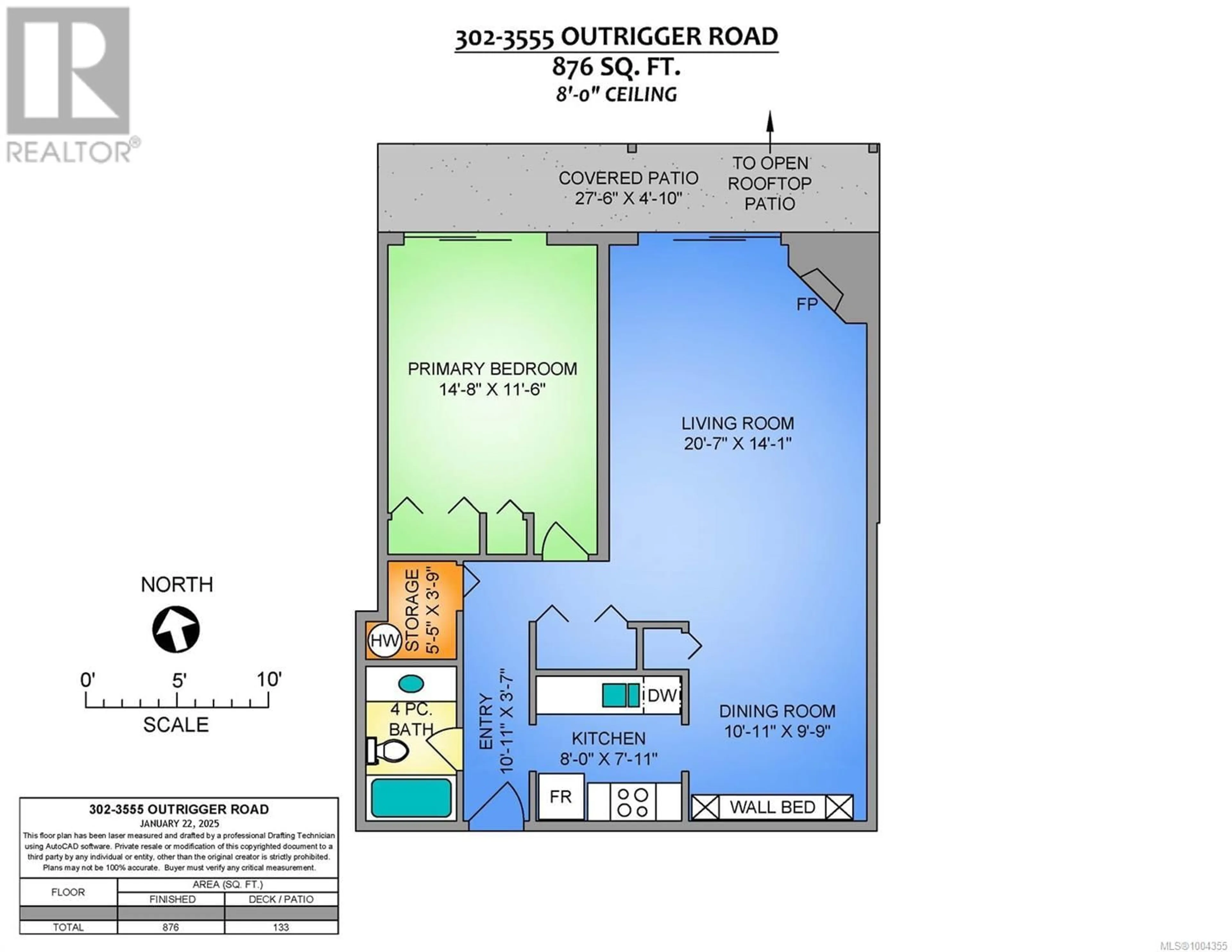 Floor plan for 302 - 3555 OUTRIGGER ROAD, Nanoose Bay British Columbia V9P9K1