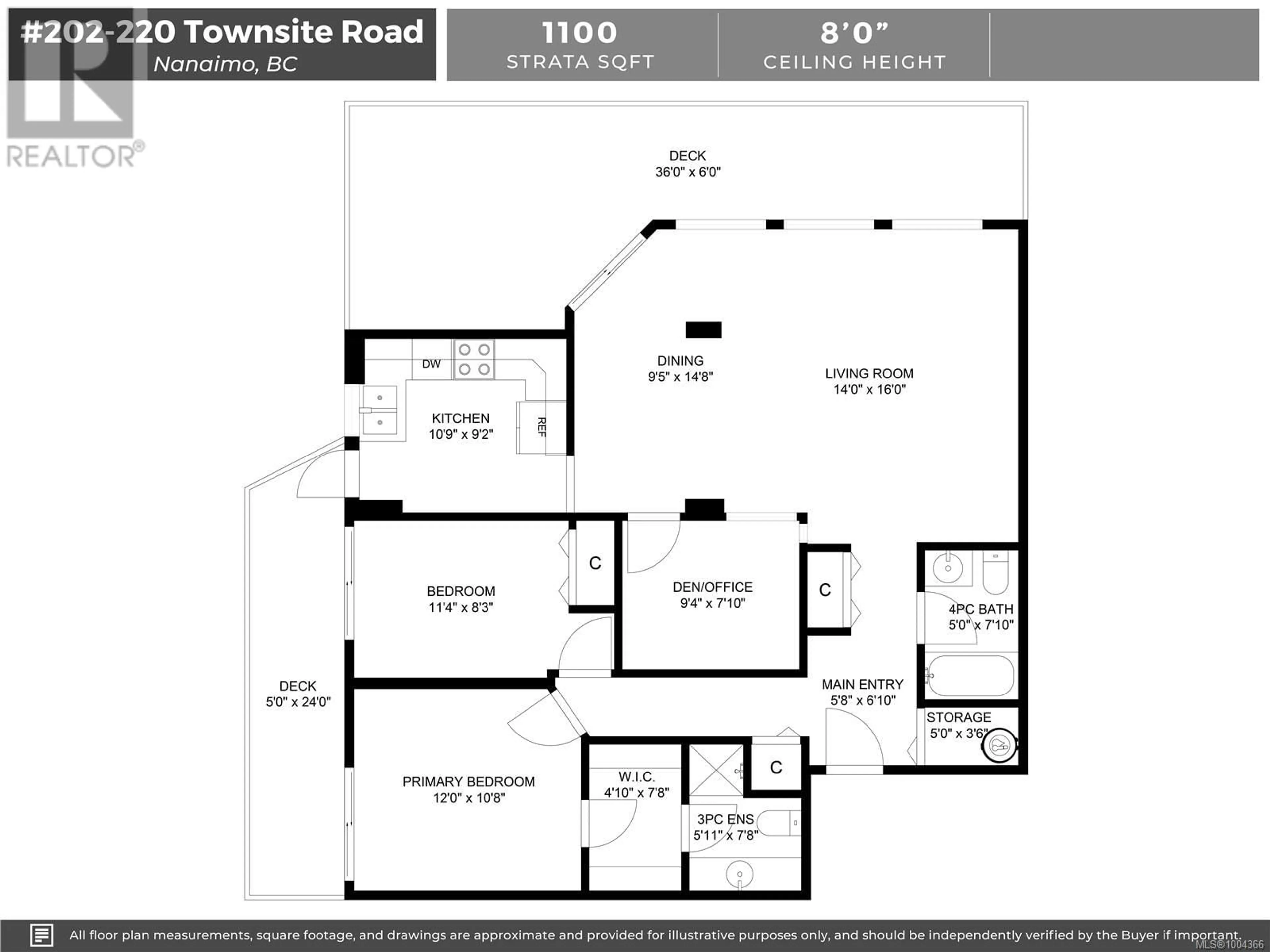 Floor plan for 202 - 220 TOWNSITE ROAD, Nanaimo British Columbia V9S5S8