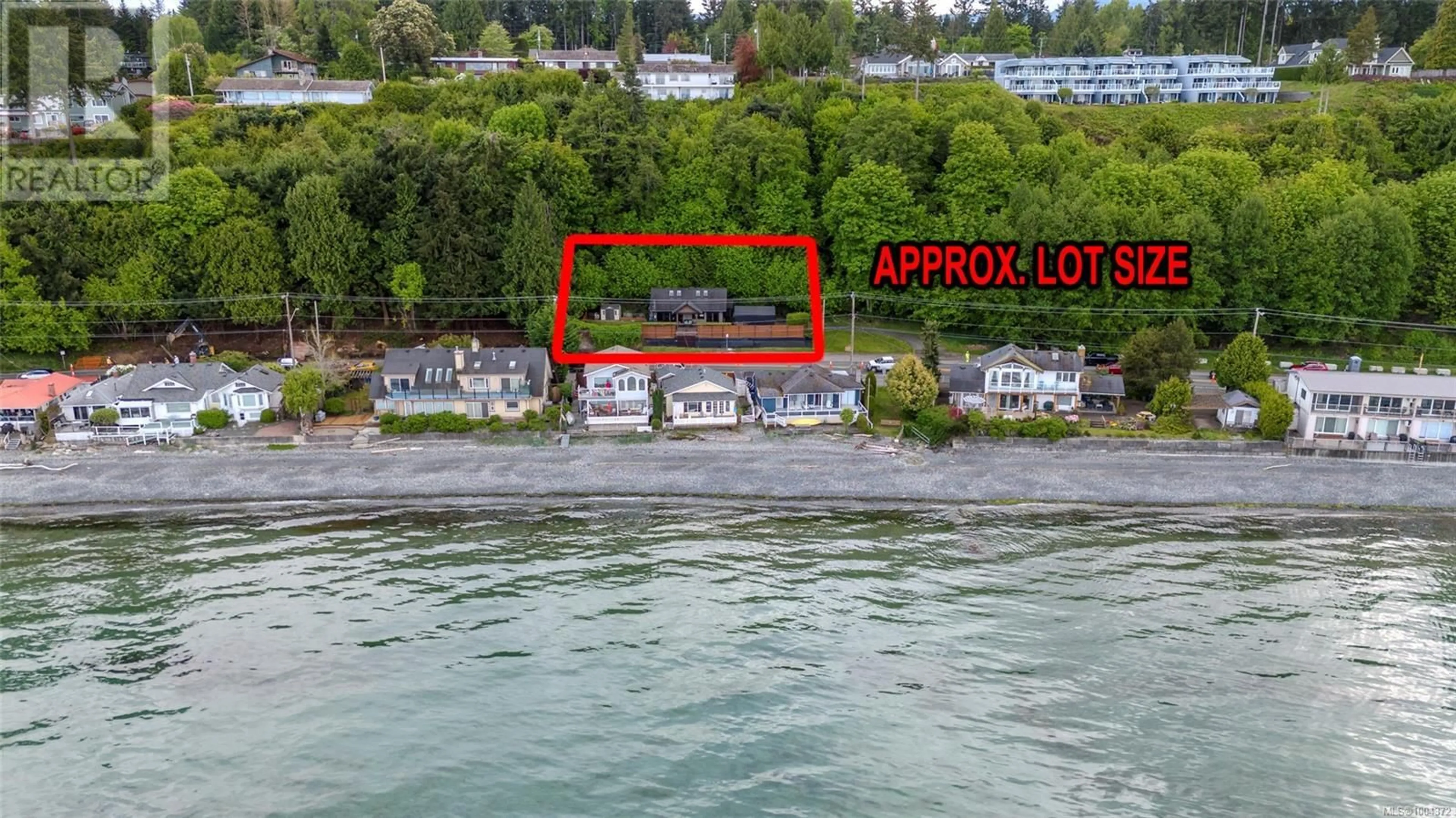 A pic from outside/outdoor area/front of a property/back of a property/a pic from drone, water/lake/river/ocean view for 3008 ISLAND HIGHWAY WEST, Qualicum Beach British Columbia V9K2H2