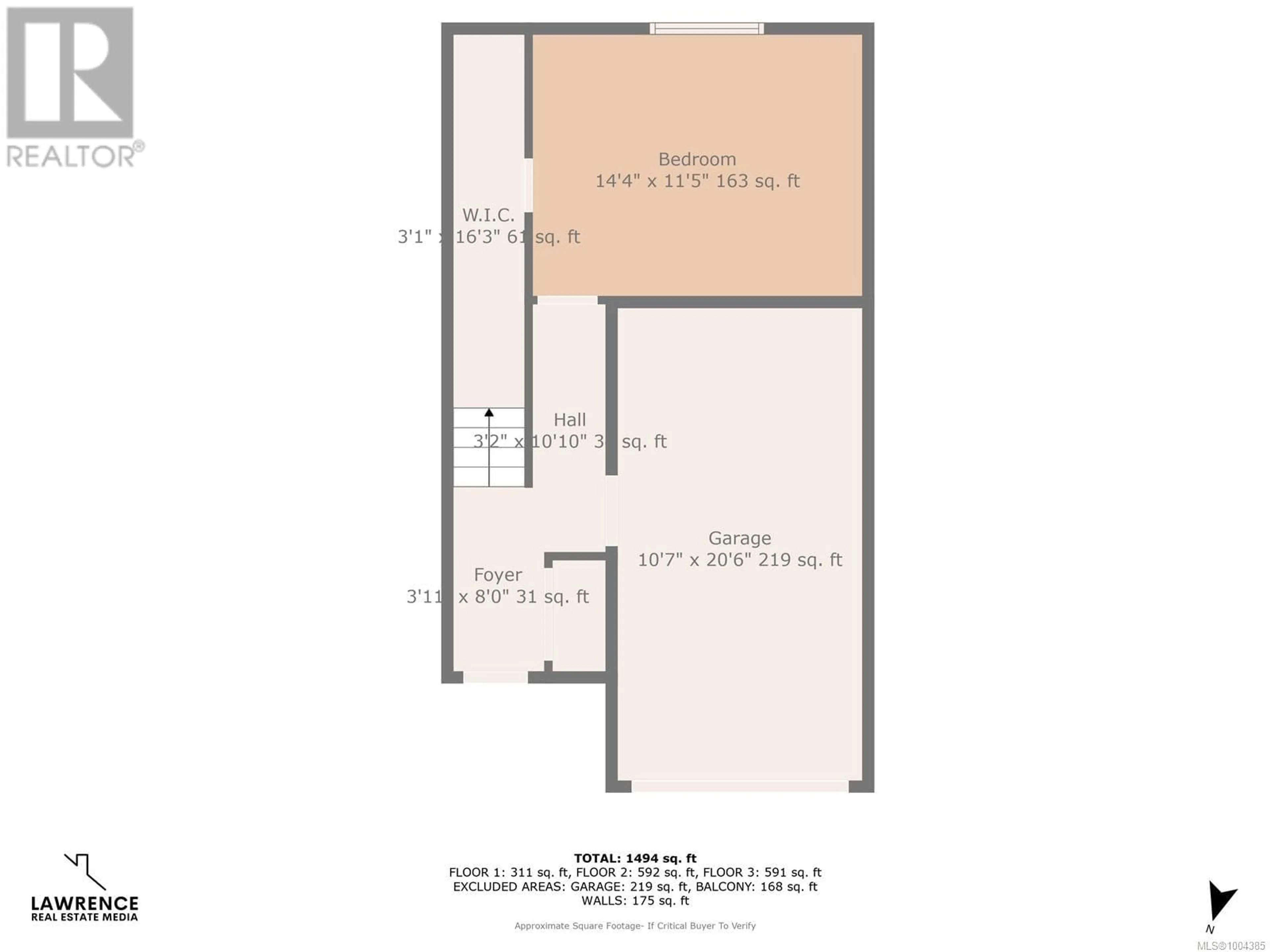 Floor plan for 103 - 933 WILD RIDGE WAY, Langford British Columbia V9C4M8