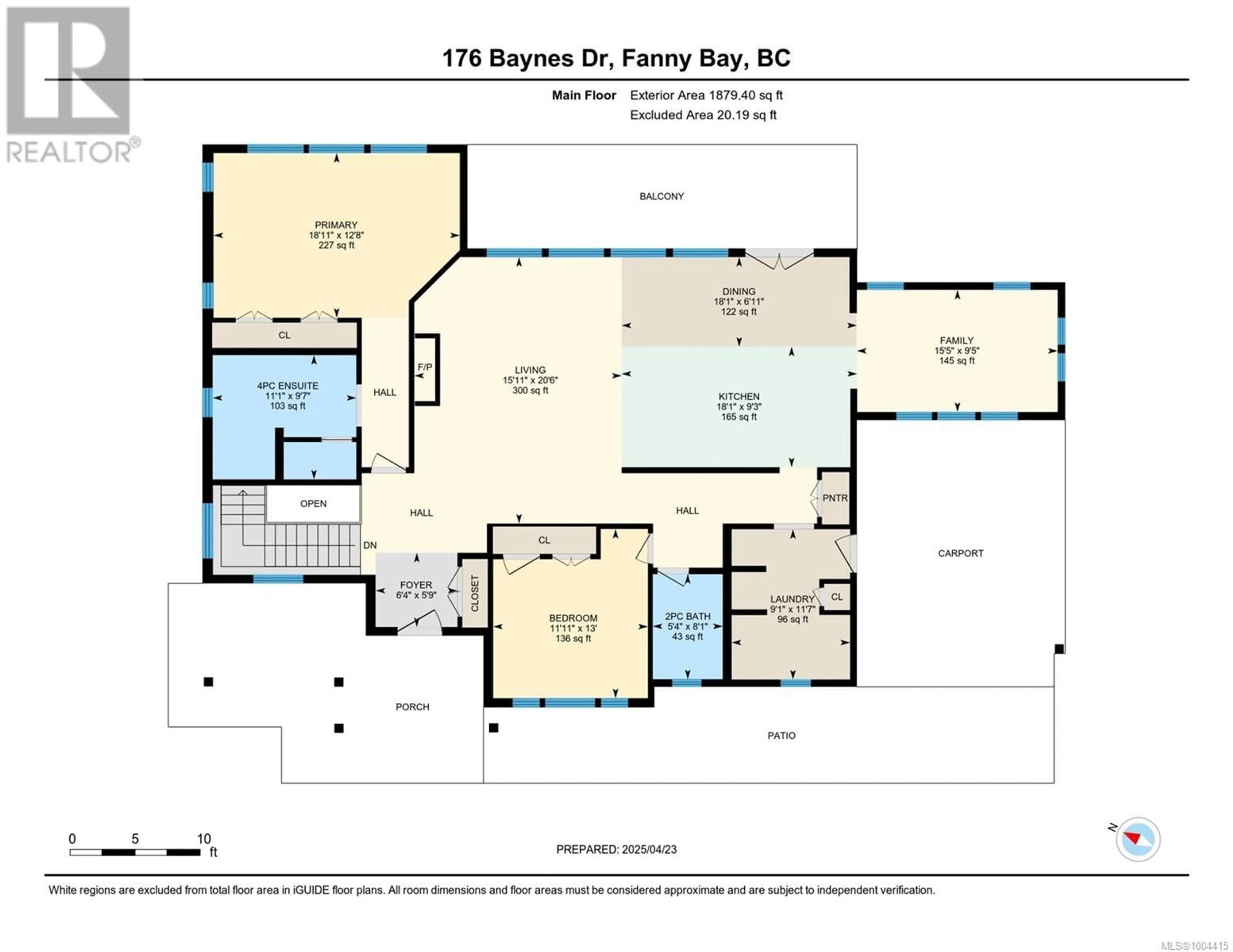 Floor plan for 176 BAYNES DRIVE, Fanny Bay British Columbia V0R1W0