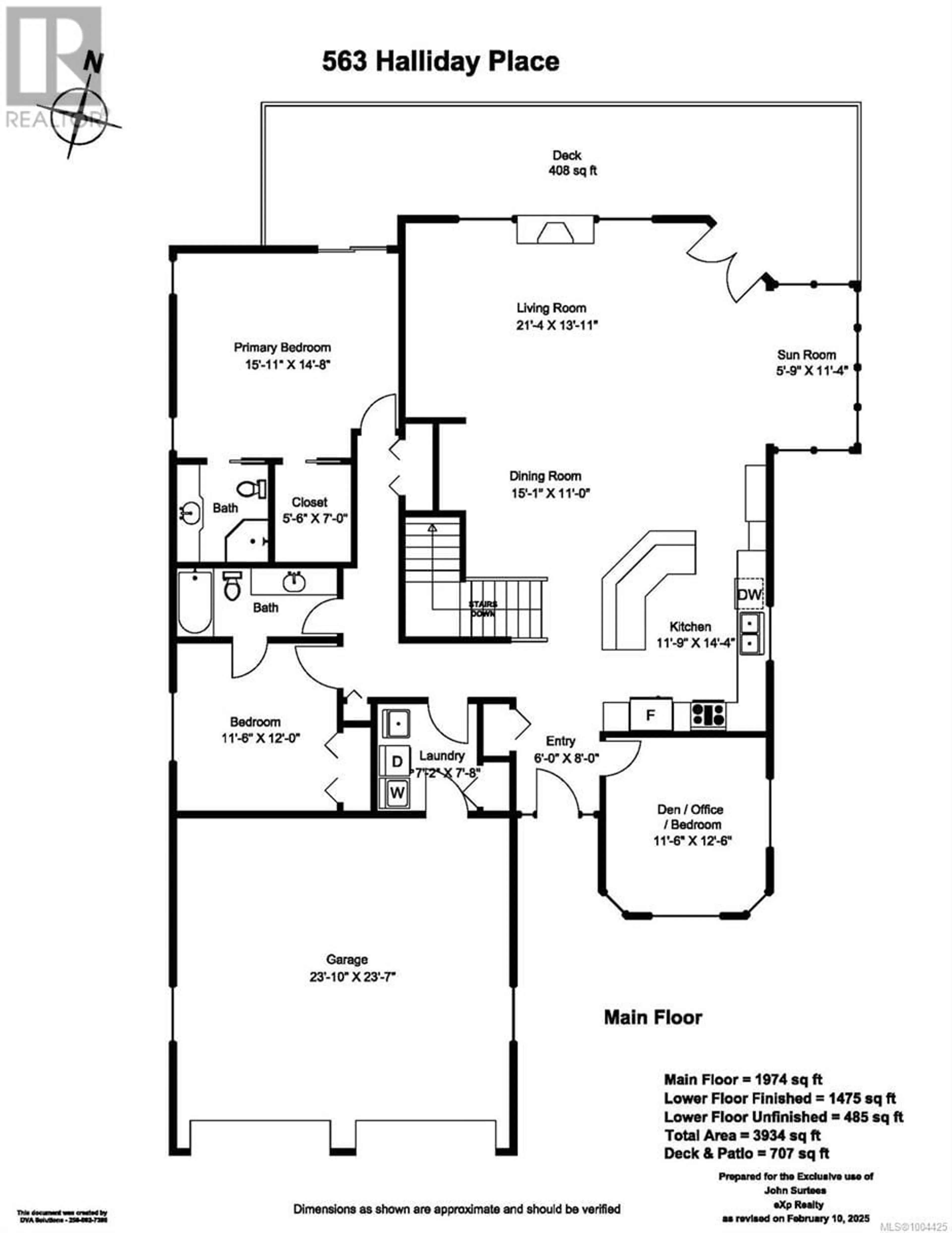 Floor plan for 563 HALLIDAY PLACE, Ladysmith British Columbia V9G2C3