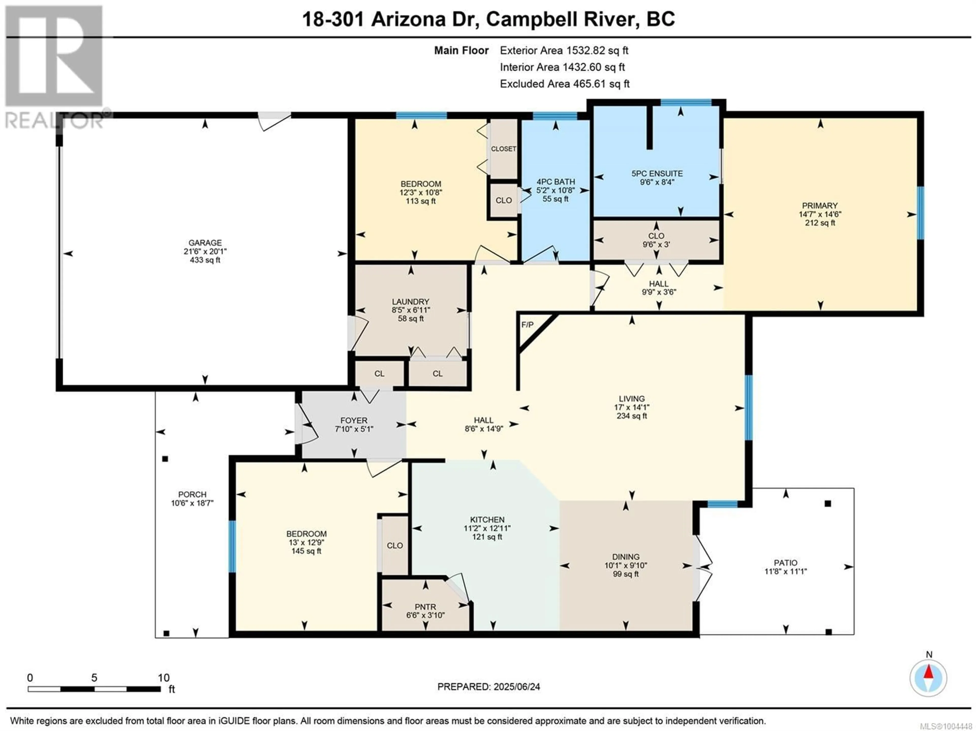 Floor plan for 18 - 301 ARIZONA DRIVE, Campbell River British Columbia V9H0B9