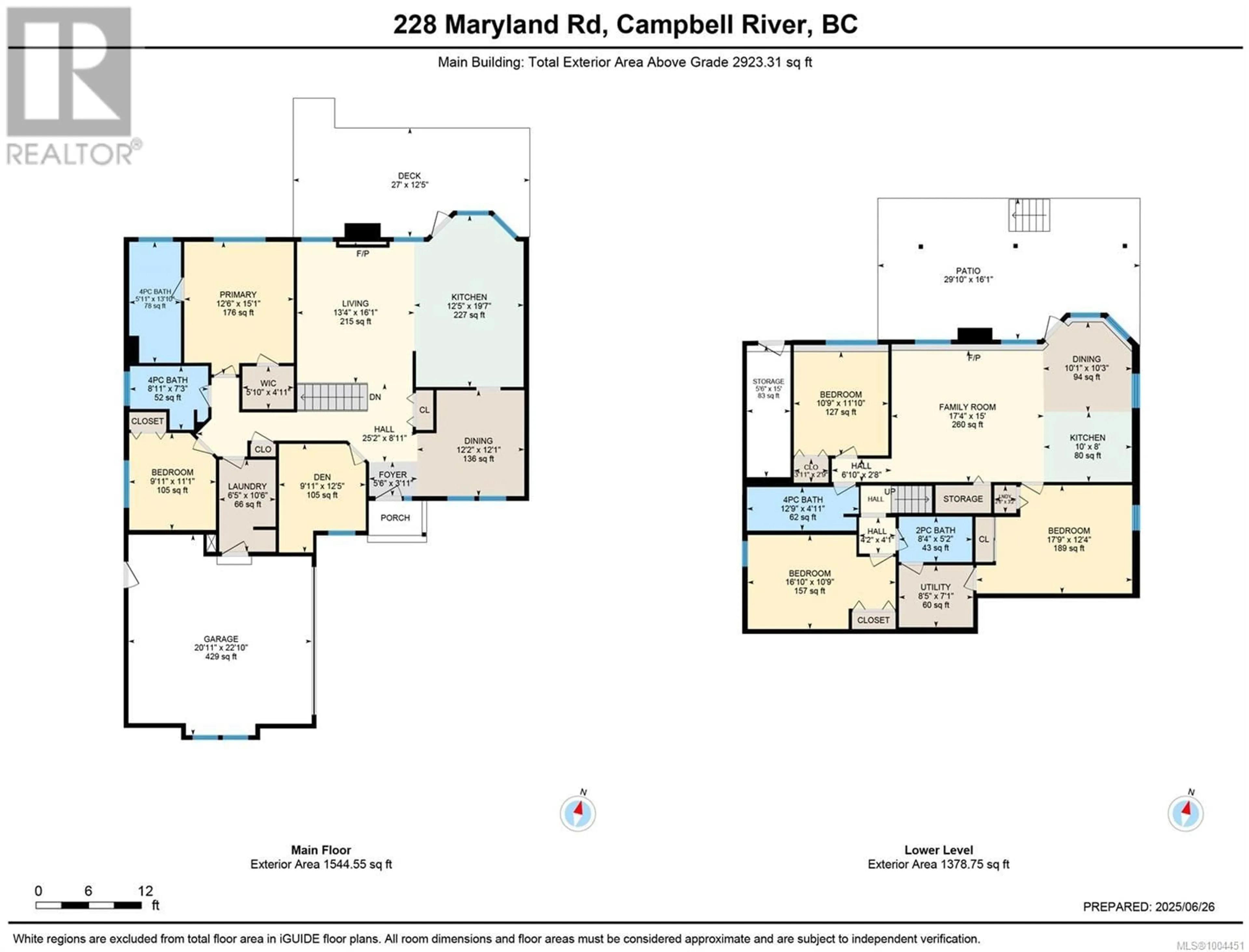 Floor plan for 228 MARYLAND ROAD, Campbell River British Columbia V9W8H5