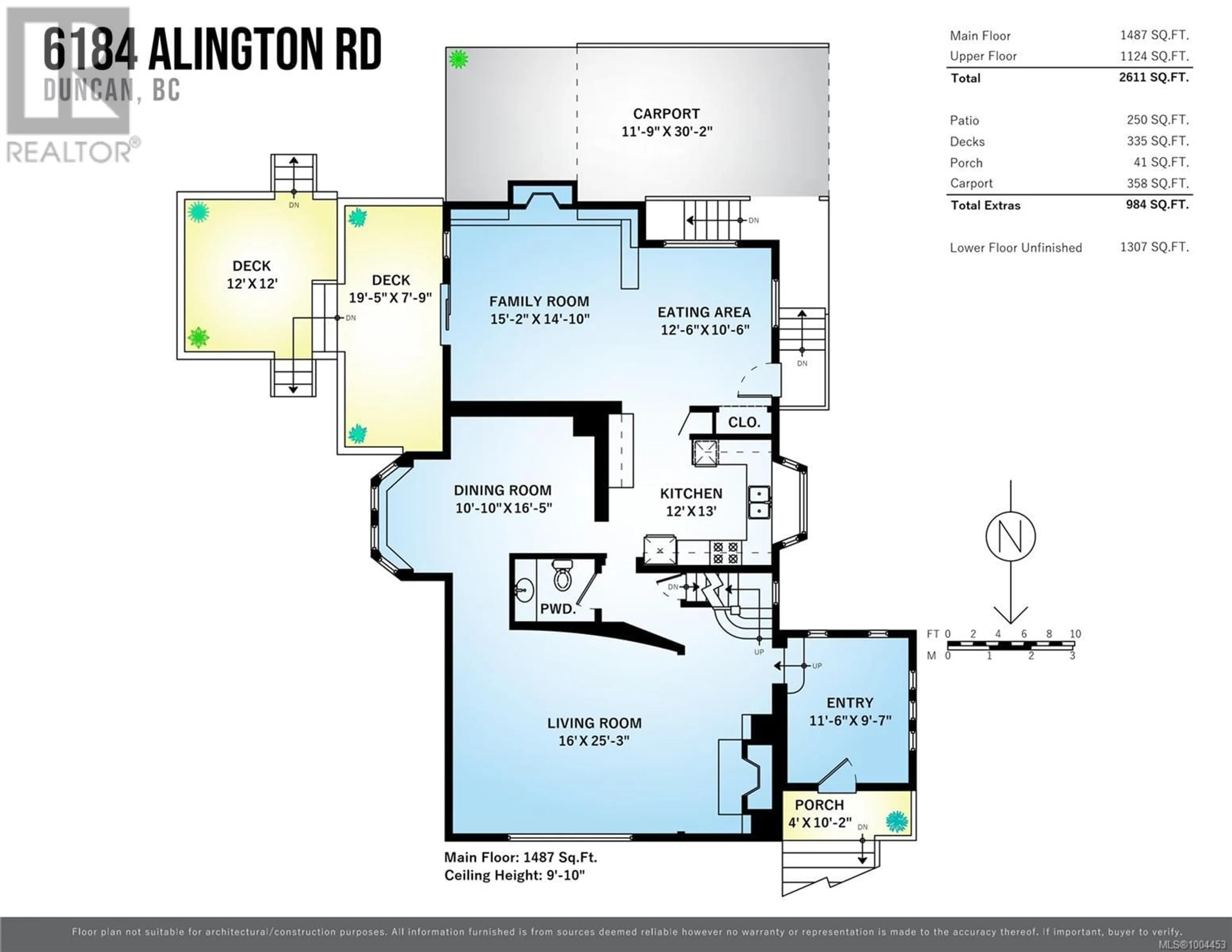 Floor plan for 6184 ALINGTON ROAD, Duncan British Columbia V9L2E9