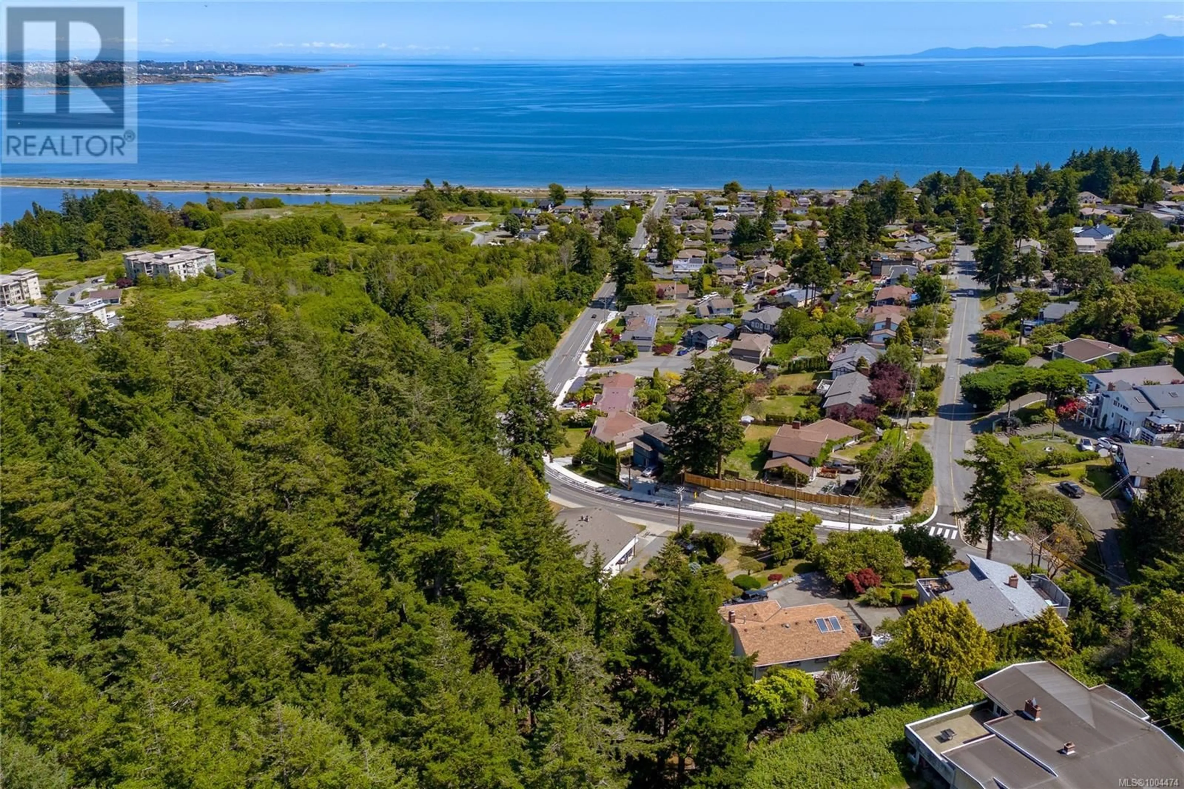A pic from outside/outdoor area/front of a property/back of a property/a pic from drone, water/lake/river/ocean view for 303 LAGOON ROAD, Colwood British Columbia V9C3T3