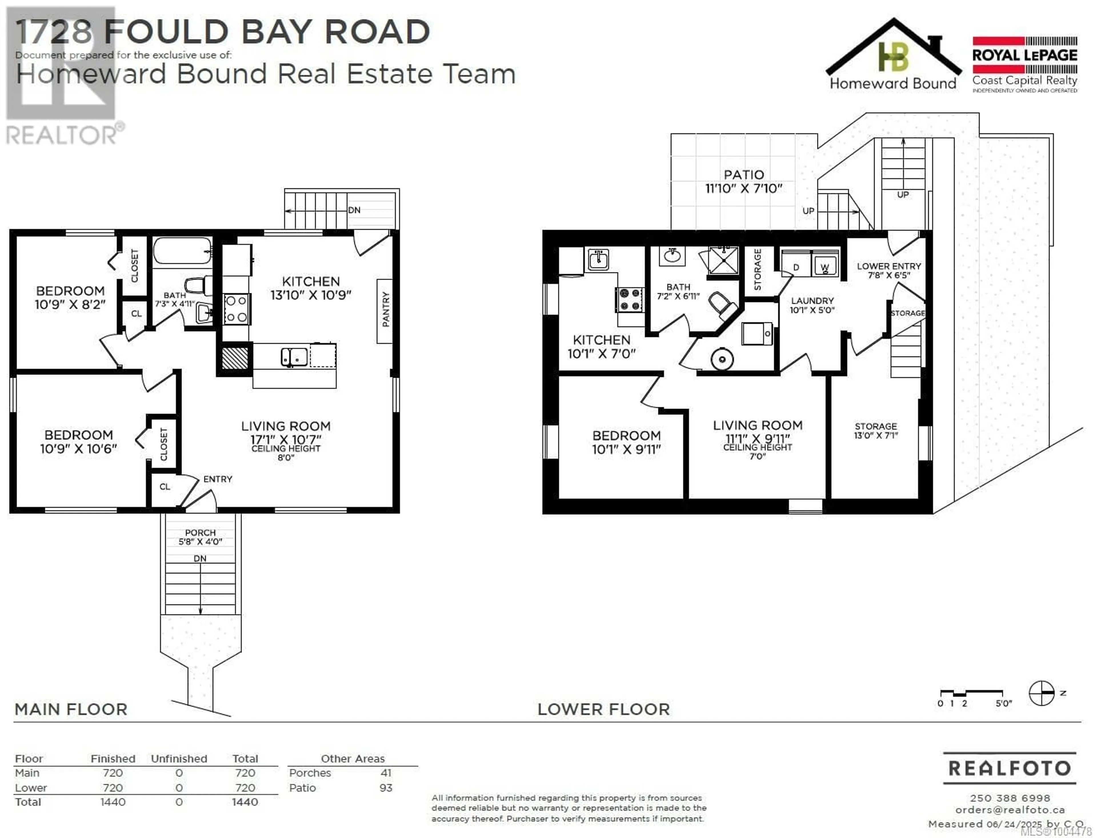 Floor plan for 1728 FOUL BAY ROAD, Victoria British Columbia V8R5A4