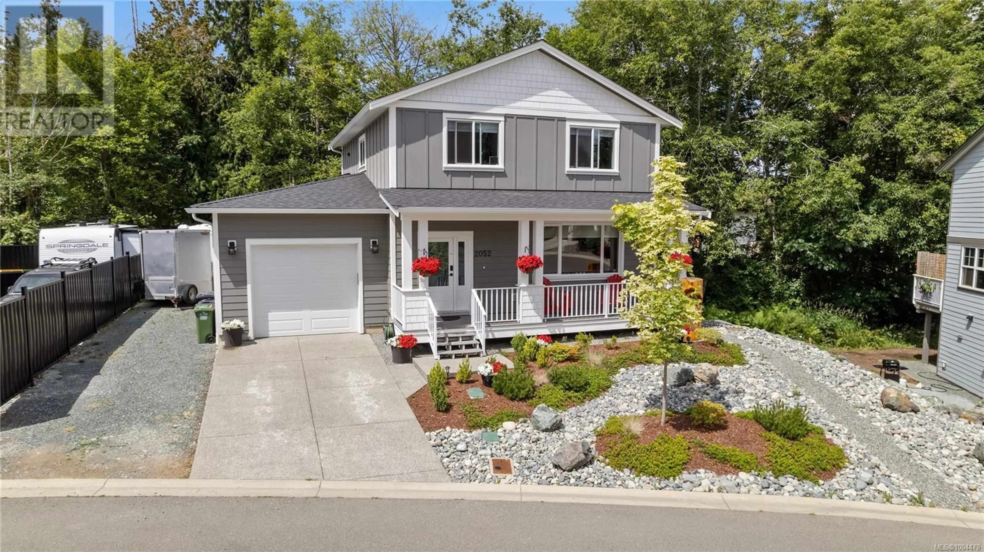 Home with vinyl exterior material, street for 2052 ERNEST LANE, Duncan British Columbia V9L5R4