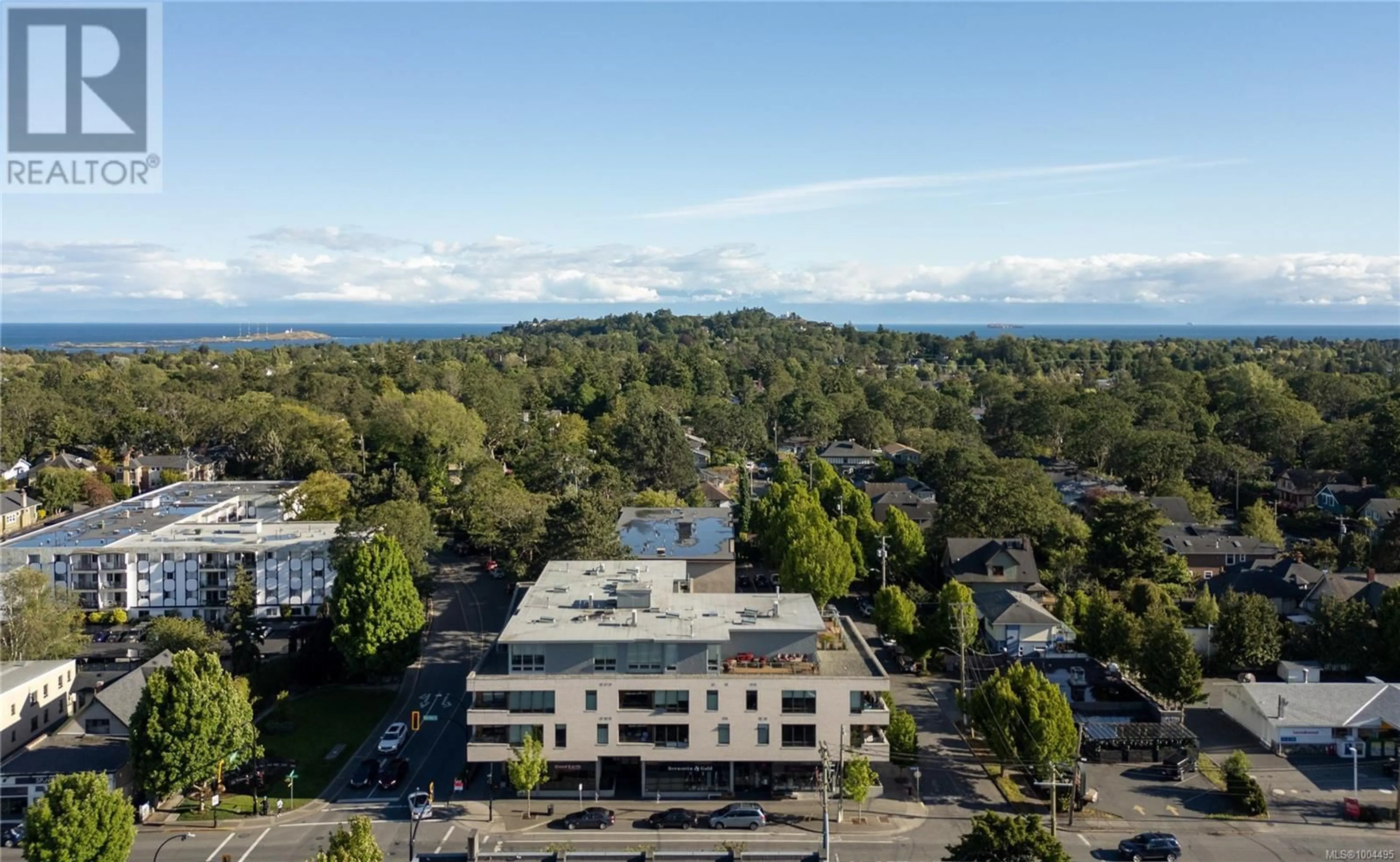 A pic from outside/outdoor area/front of a property/back of a property/a pic from drone, building for 309 - 1969 OAK BAY AVENUE, Victoria British Columbia V8R1E3