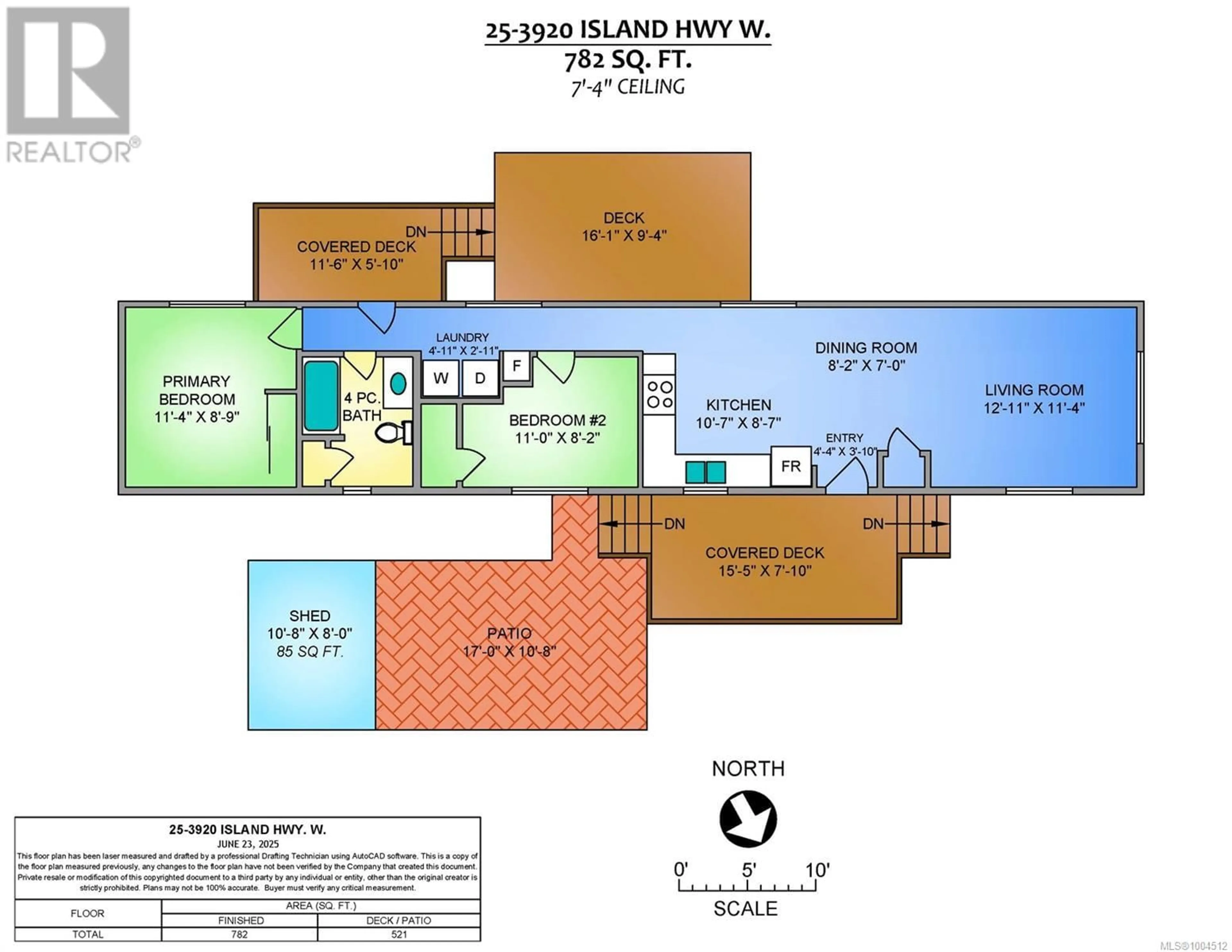 Floor plan for 25 - 3920 ISLAND HIGHWAY WEST, Qualicum Beach British Columbia V9K2C2