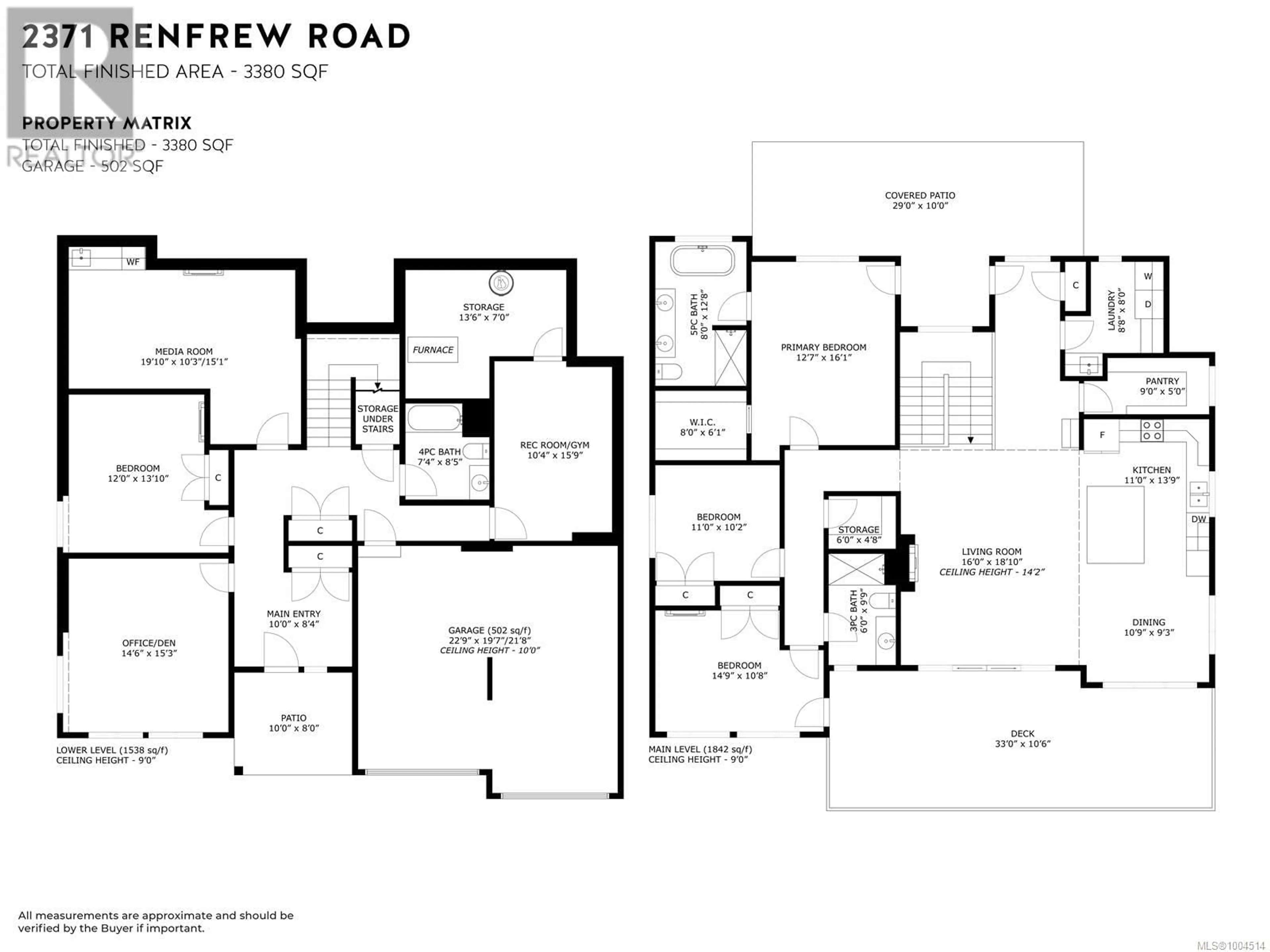 Floor plan for 2371 RENFREW ROAD, Shawnigan Lake British Columbia V0R2W1