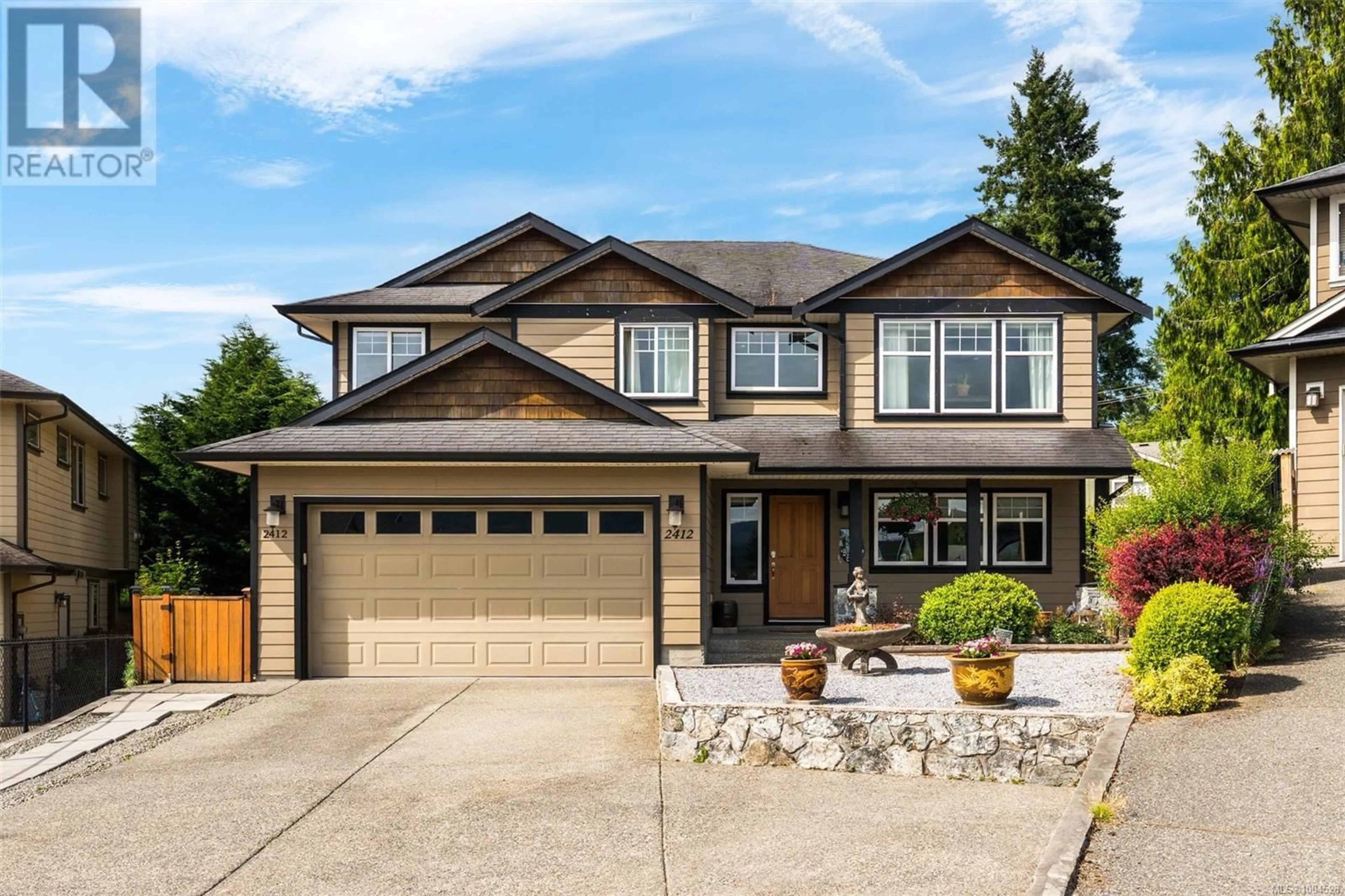 Home with vinyl exterior material, street for 2412 CAFFERY PLACE, Sooke British Columbia V9Z1K8