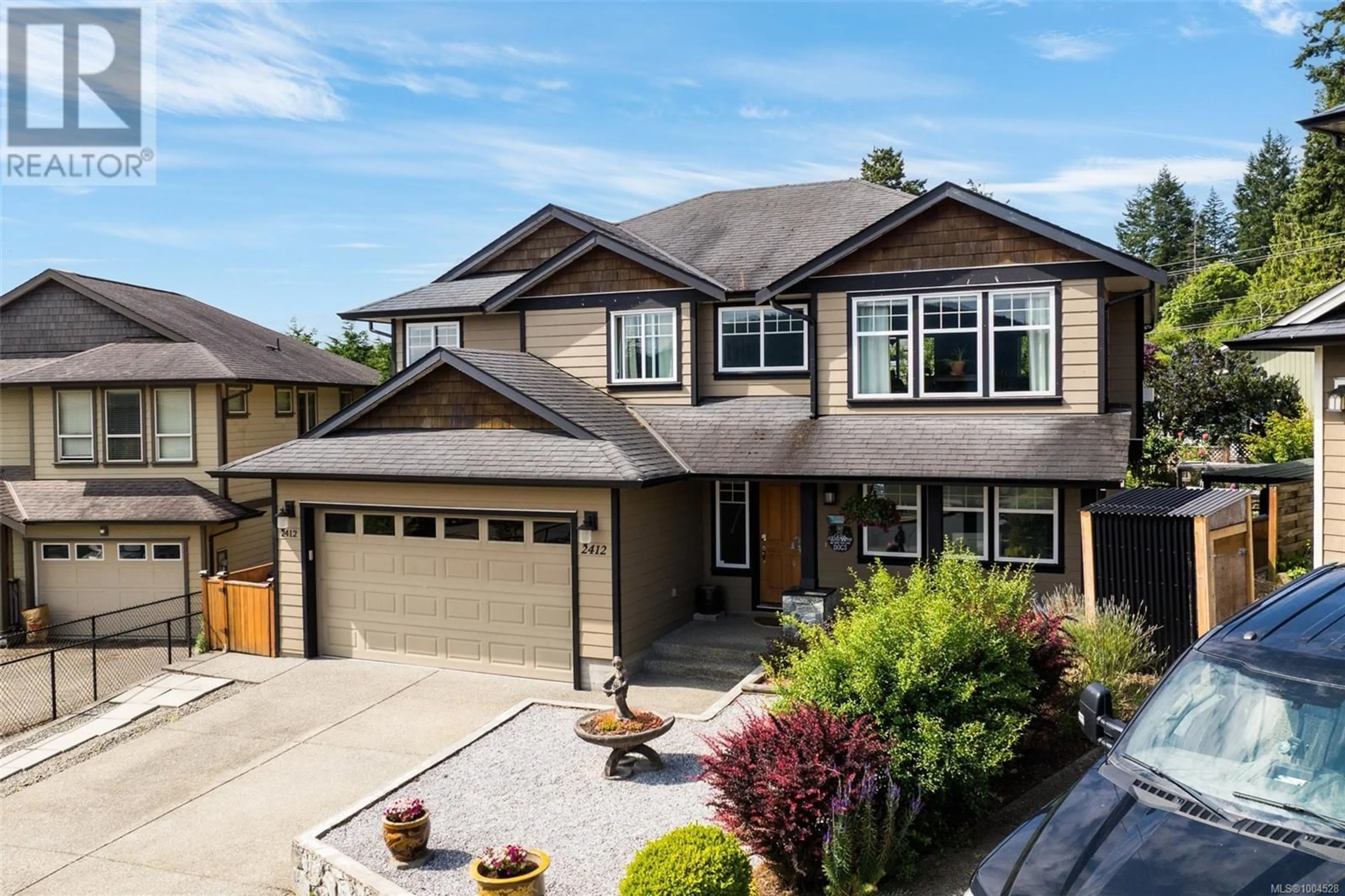 Home with vinyl exterior material, street for 2412 CAFFERY PLACE, Sooke British Columbia V9Z1K8