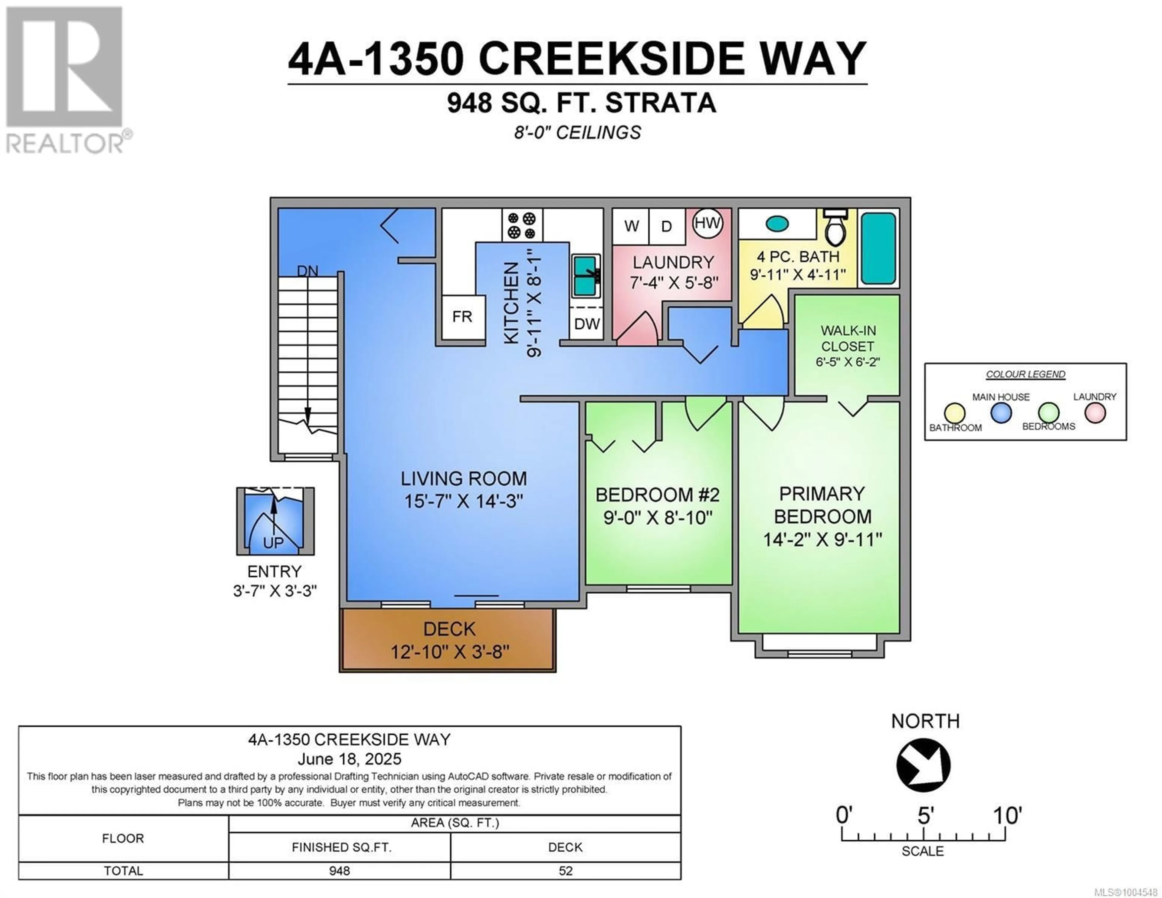 Floor plan for 4A - 1350 CREEKSIDE WAY, Campbell River British Columbia V9W8A9