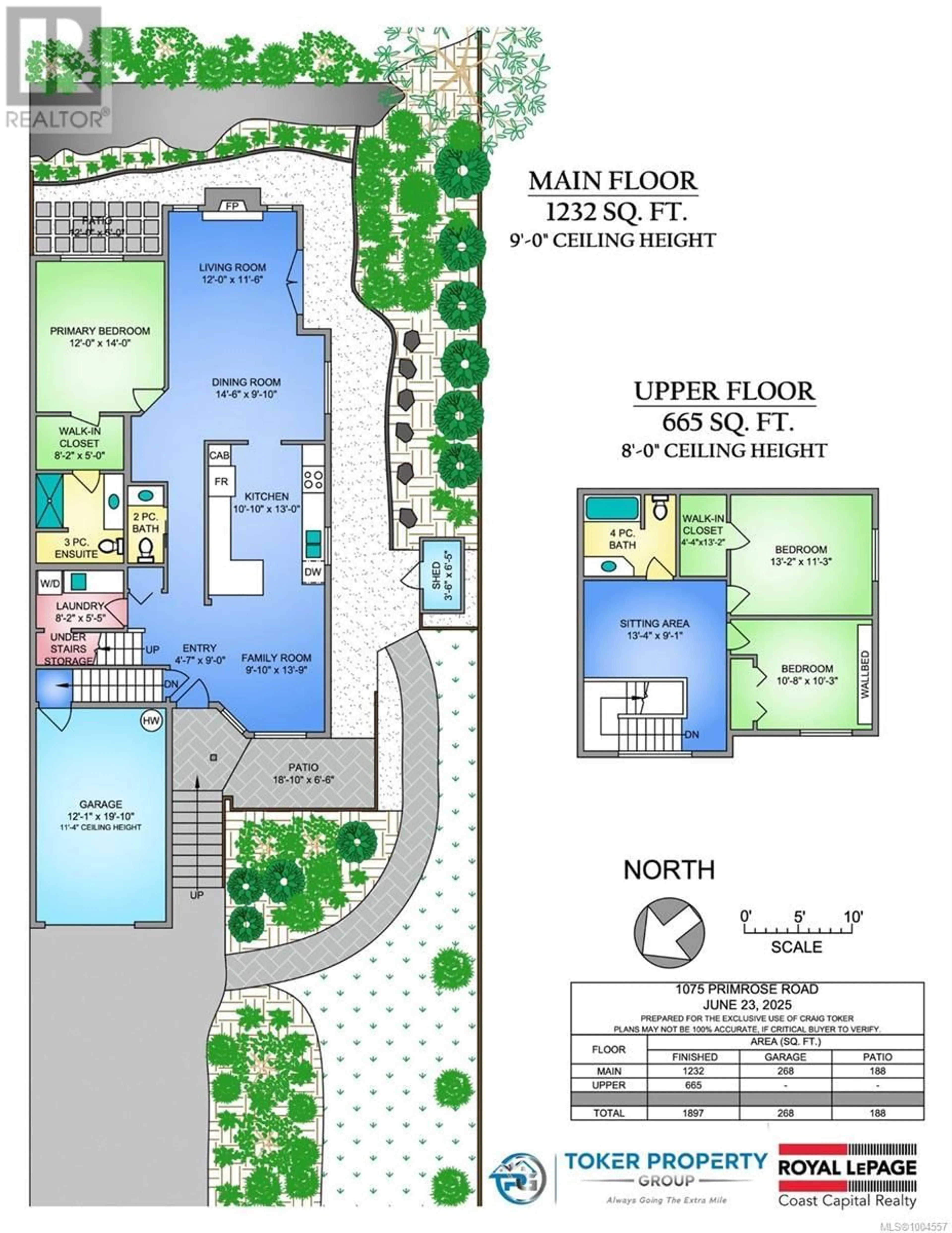 Floor plan for 1075 PRIMROSE ROAD, Saanich British Columbia V8Z4S6