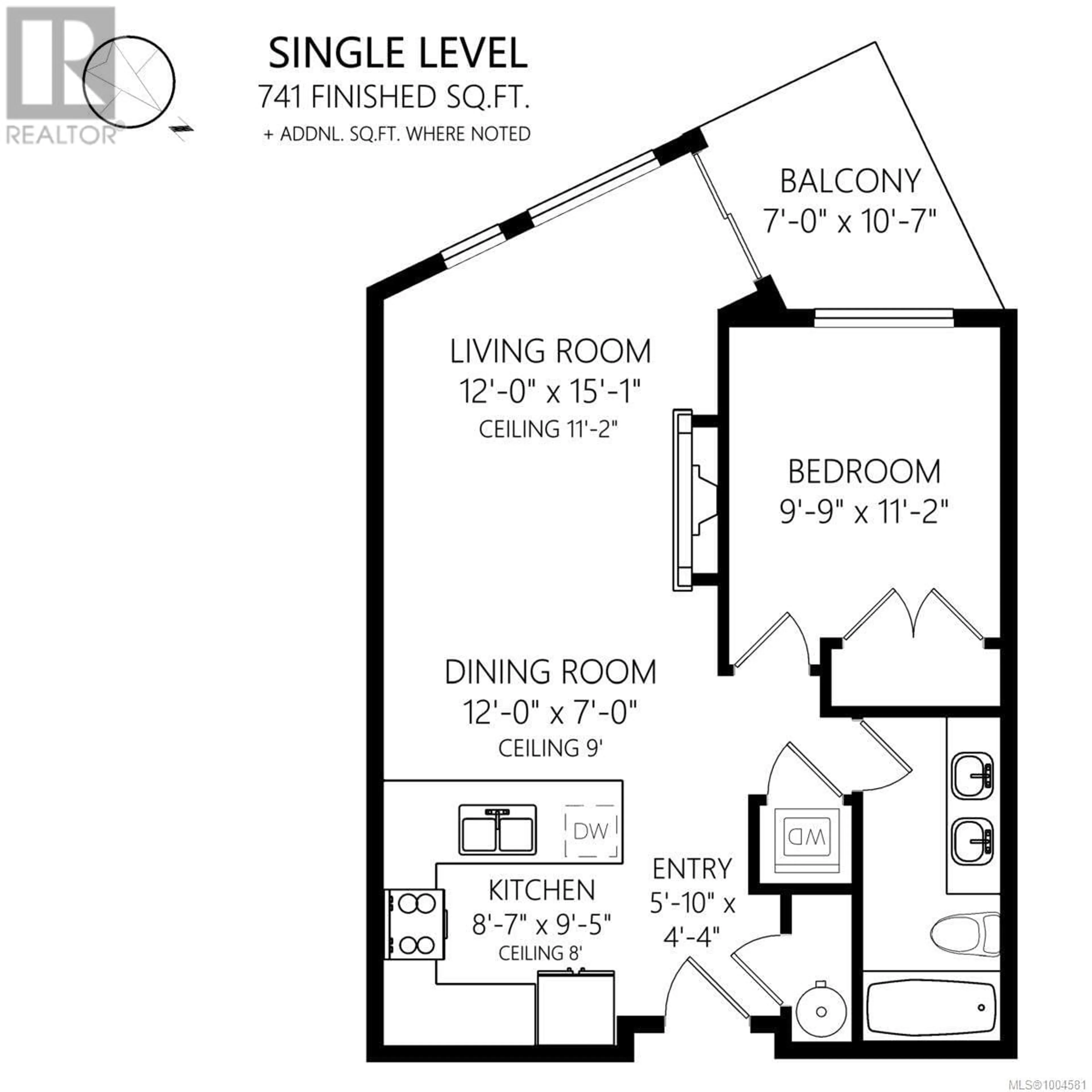 Floor plan for 402 - 7098 WALLACE DRIVE, Central Saanich British Columbia V8M1G9