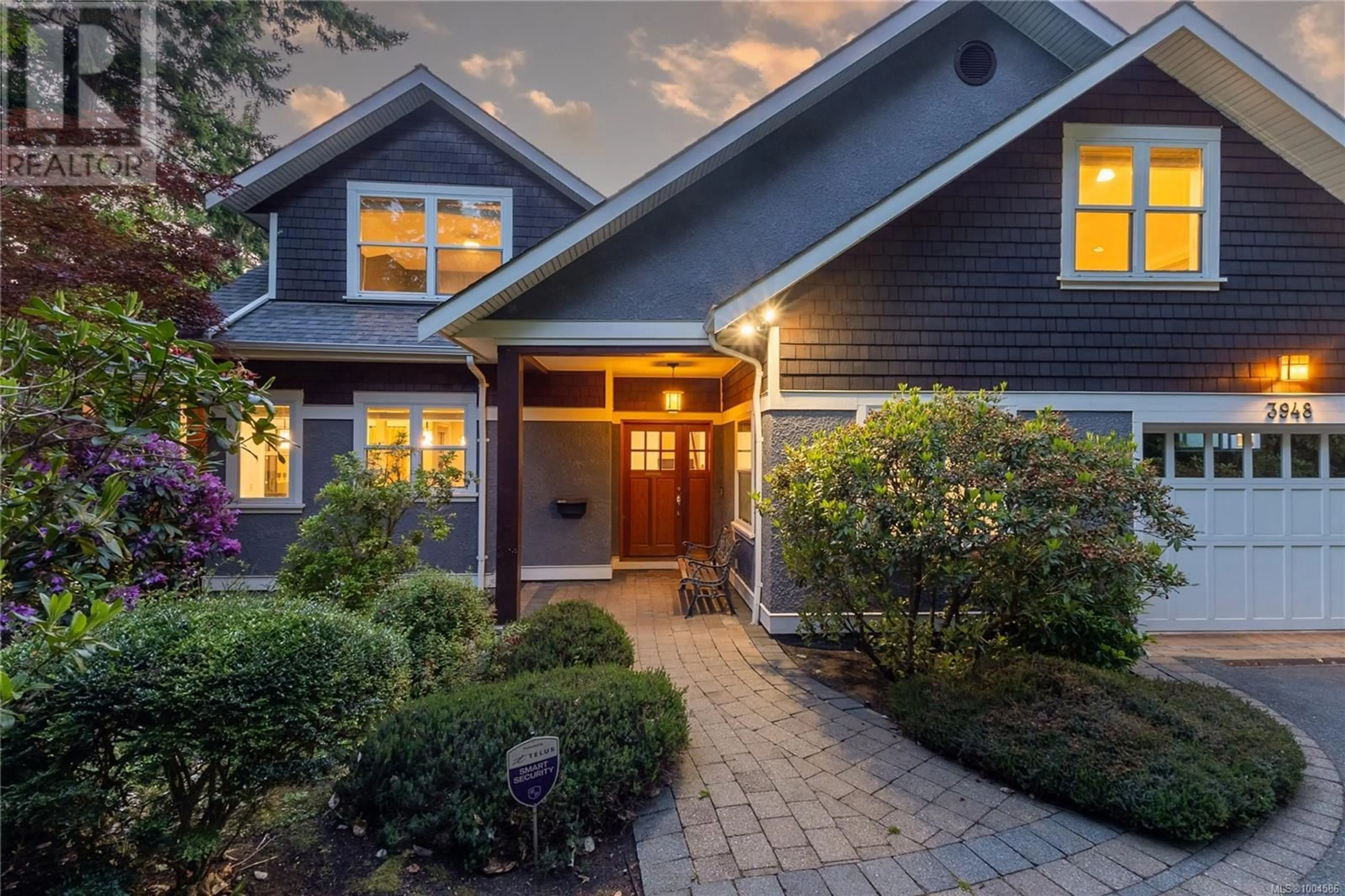 Home with brick exterior material, street for 3948 TELEGRAPH BAY ROAD, Saanich British Columbia V8N4H7