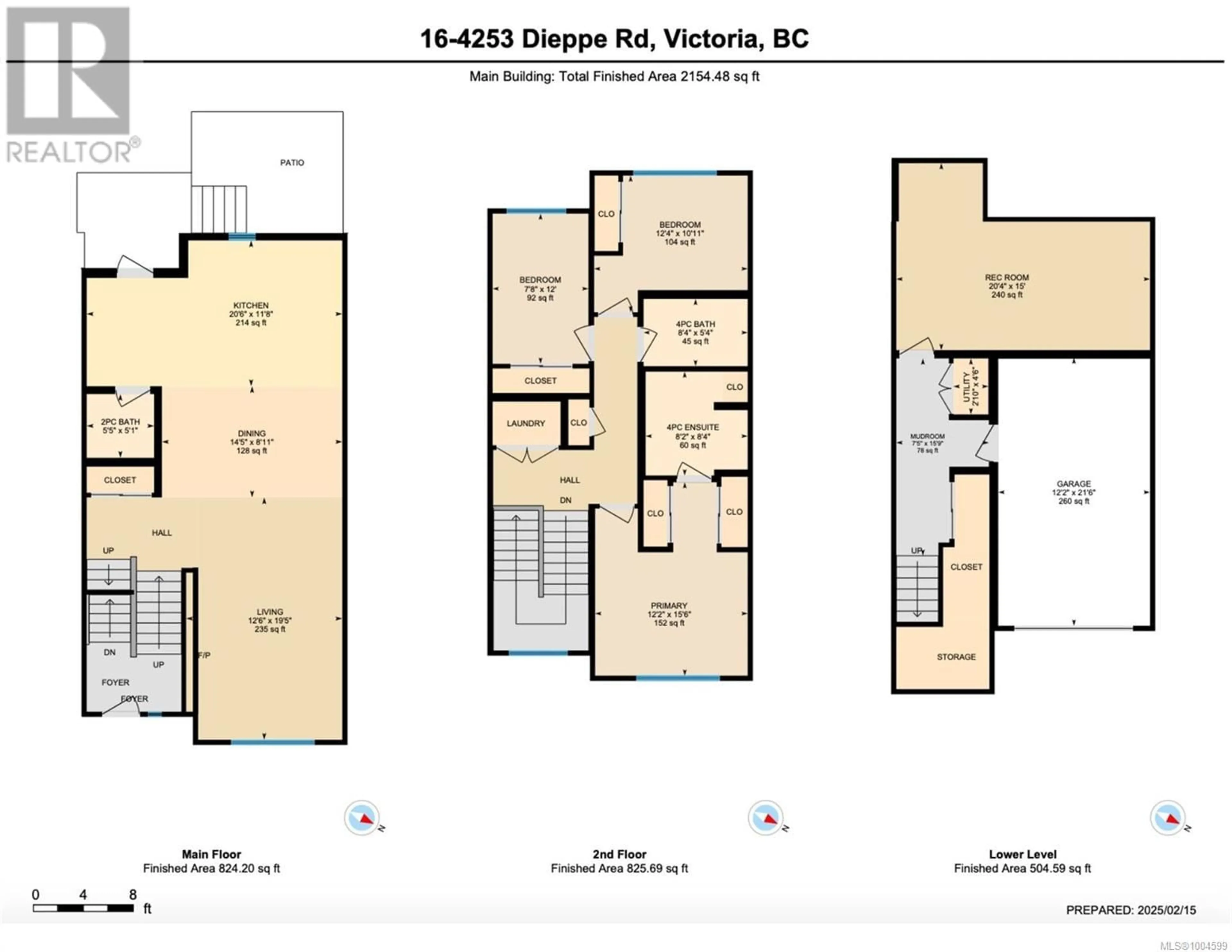 Floor plan for 16 - 4253 DIEPPE ROAD, Saanich British Columbia V8X2N2
