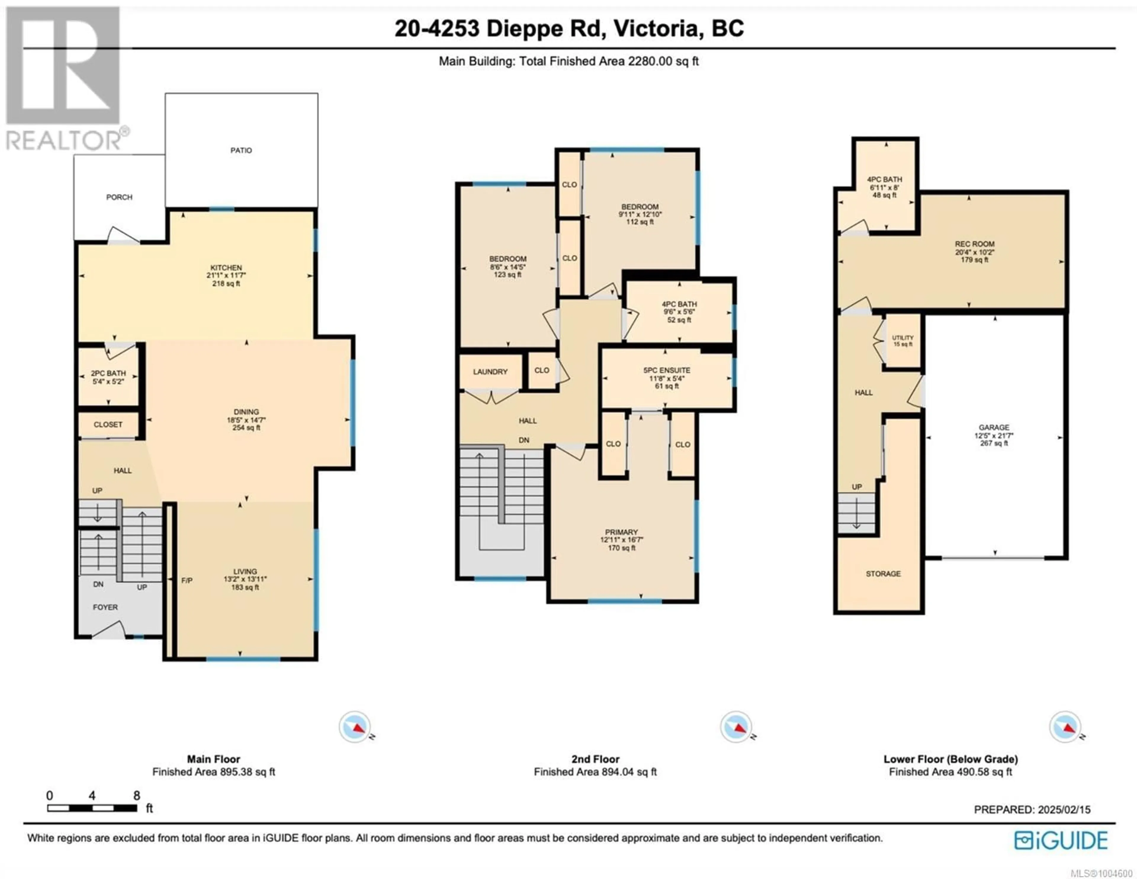 Floor plan for 20 - 4253 DIEPPE ROAD, Saanich British Columbia V8X2N2