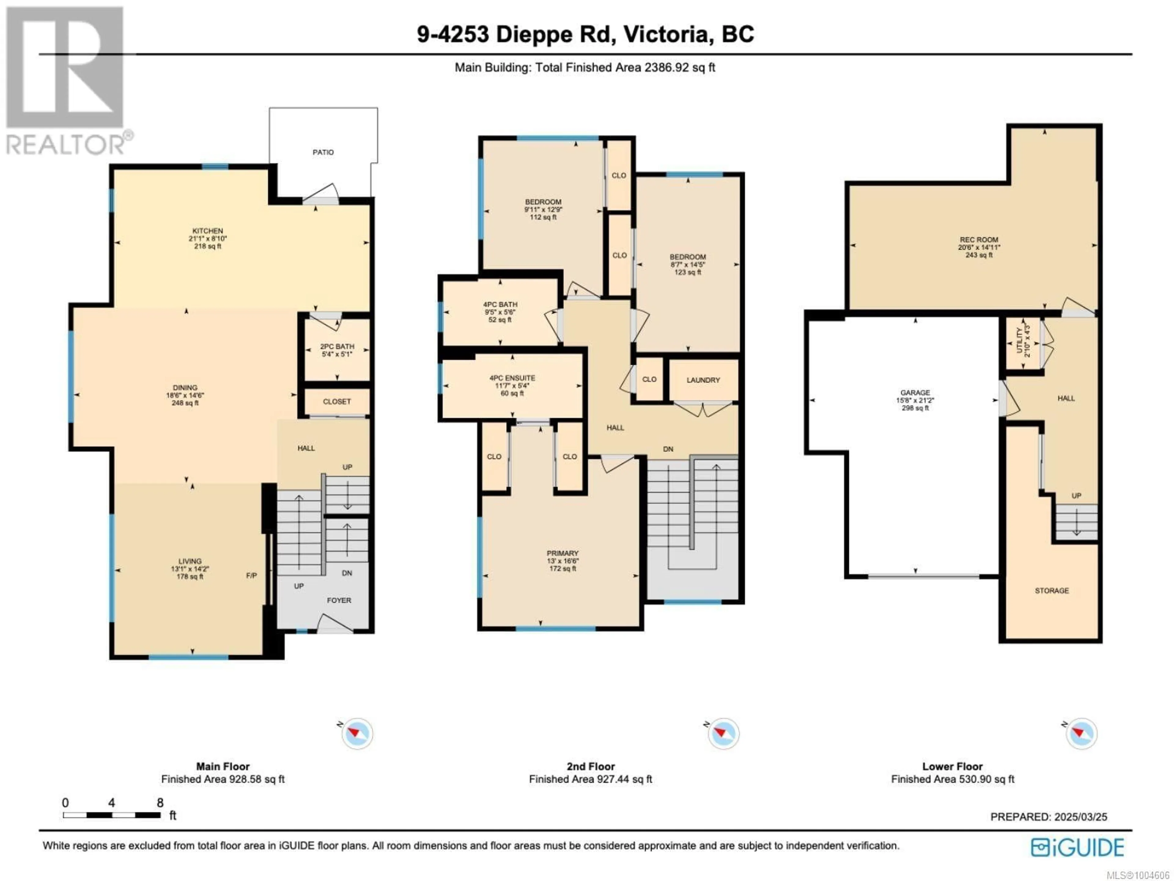 Floor plan for 9 - 4253 DIEPPE ROAD, Saanich British Columbia V8X2N2