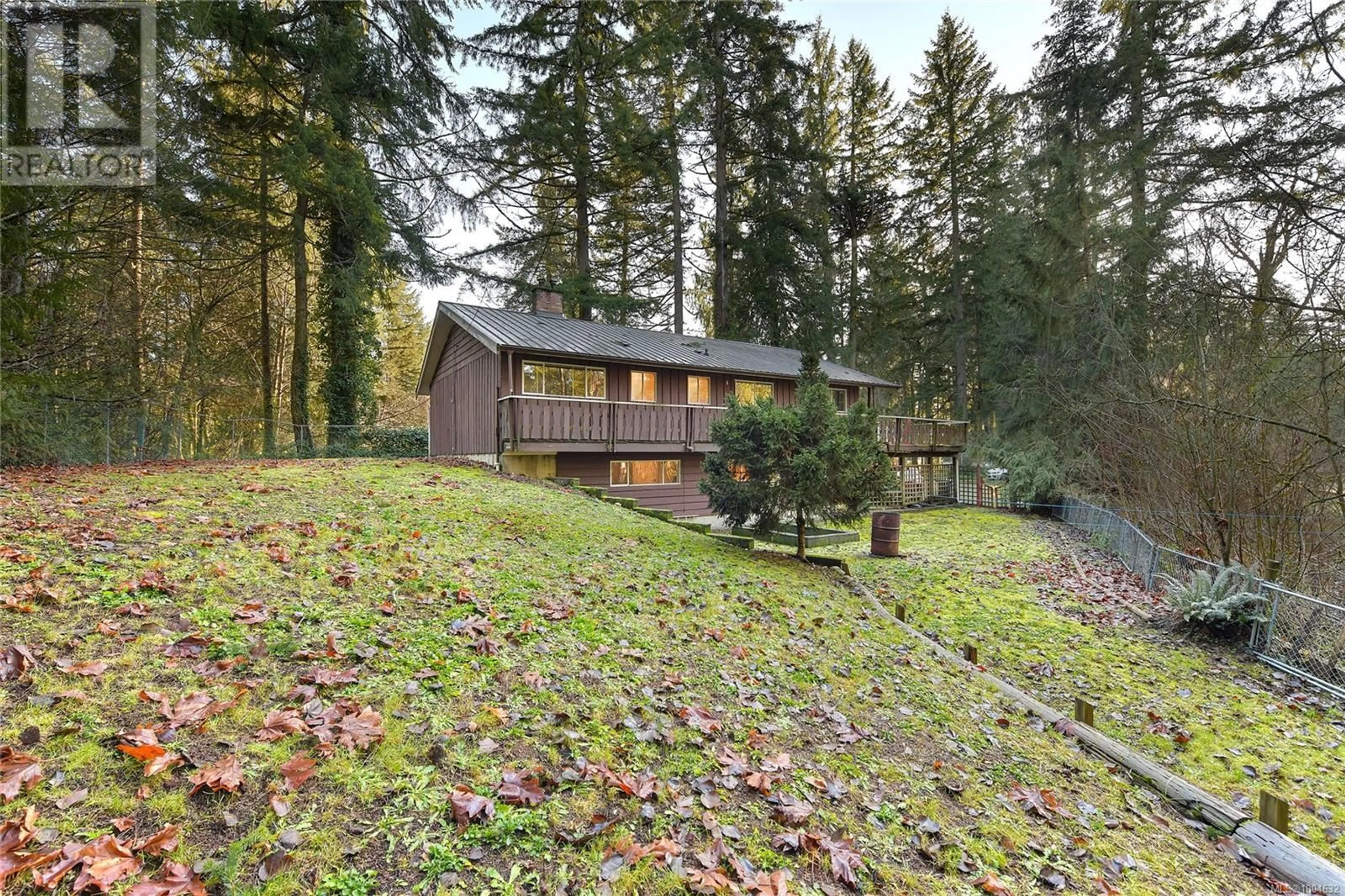 A pic from outside/outdoor area/front of a property/back of a property/a pic from drone, forest/trees view for 3795 GLENORA ROAD, Duncan British Columbia V9L6S5